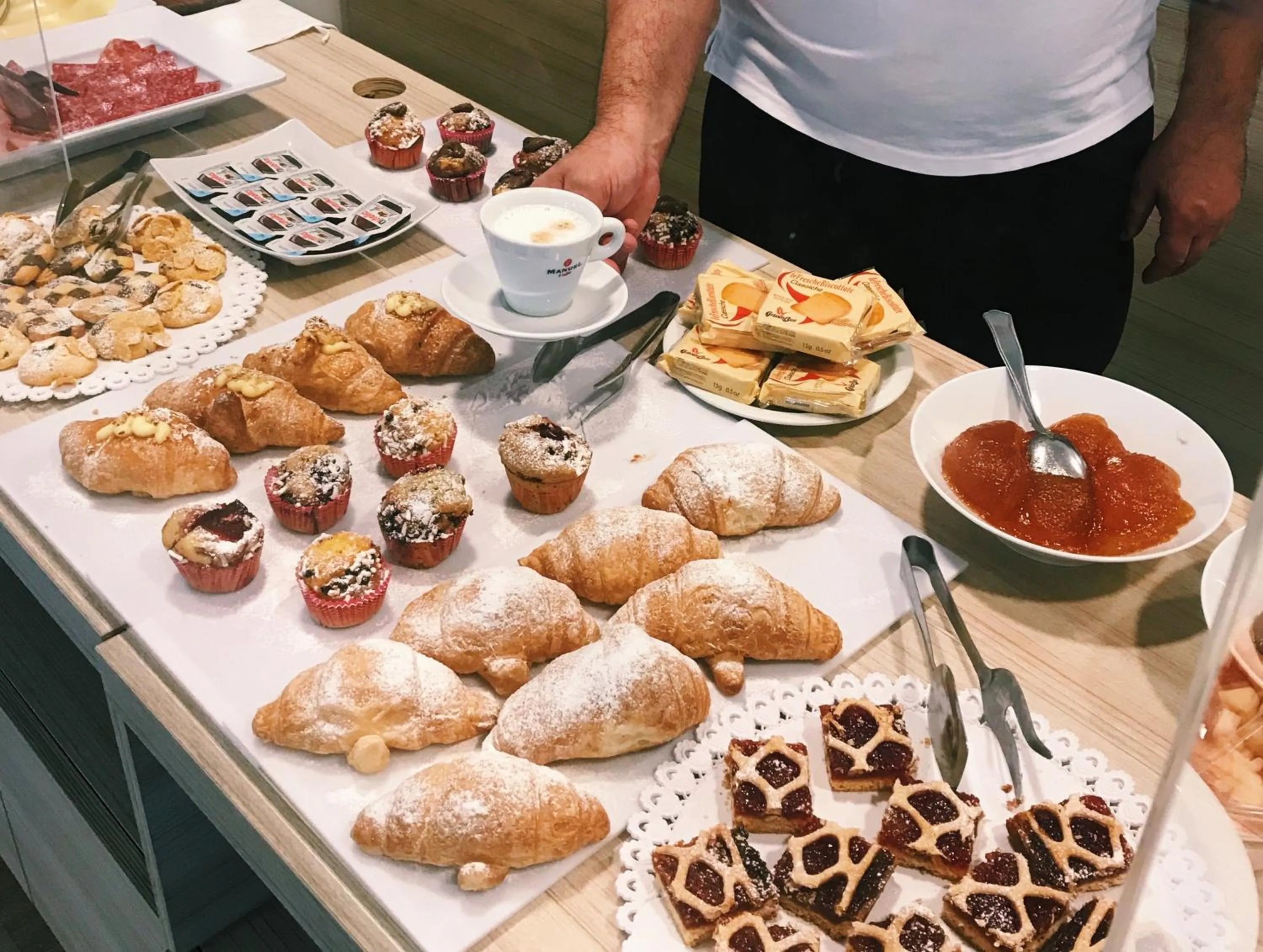 Continental breakfast in Michelangelo Cesenatico