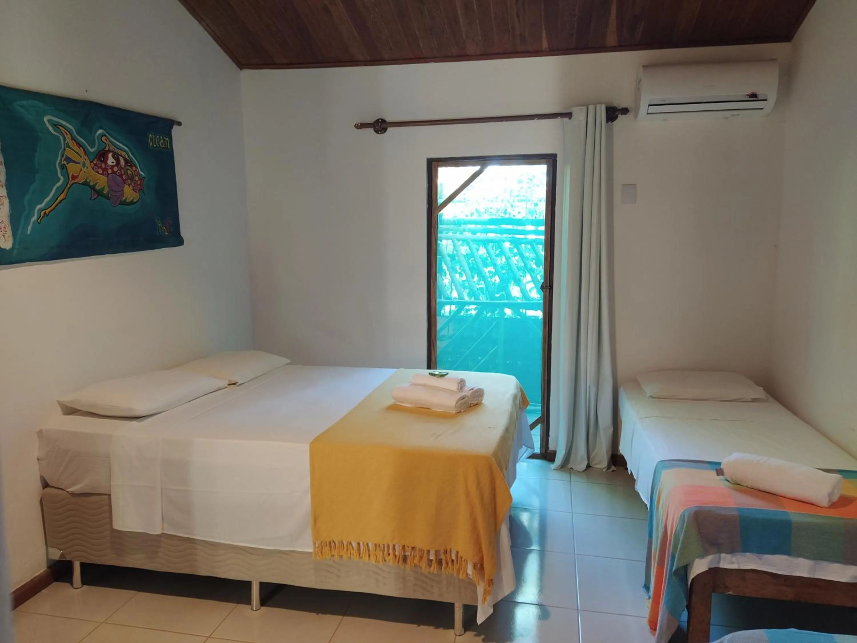 Bed in Pousada Canto De Imbassai