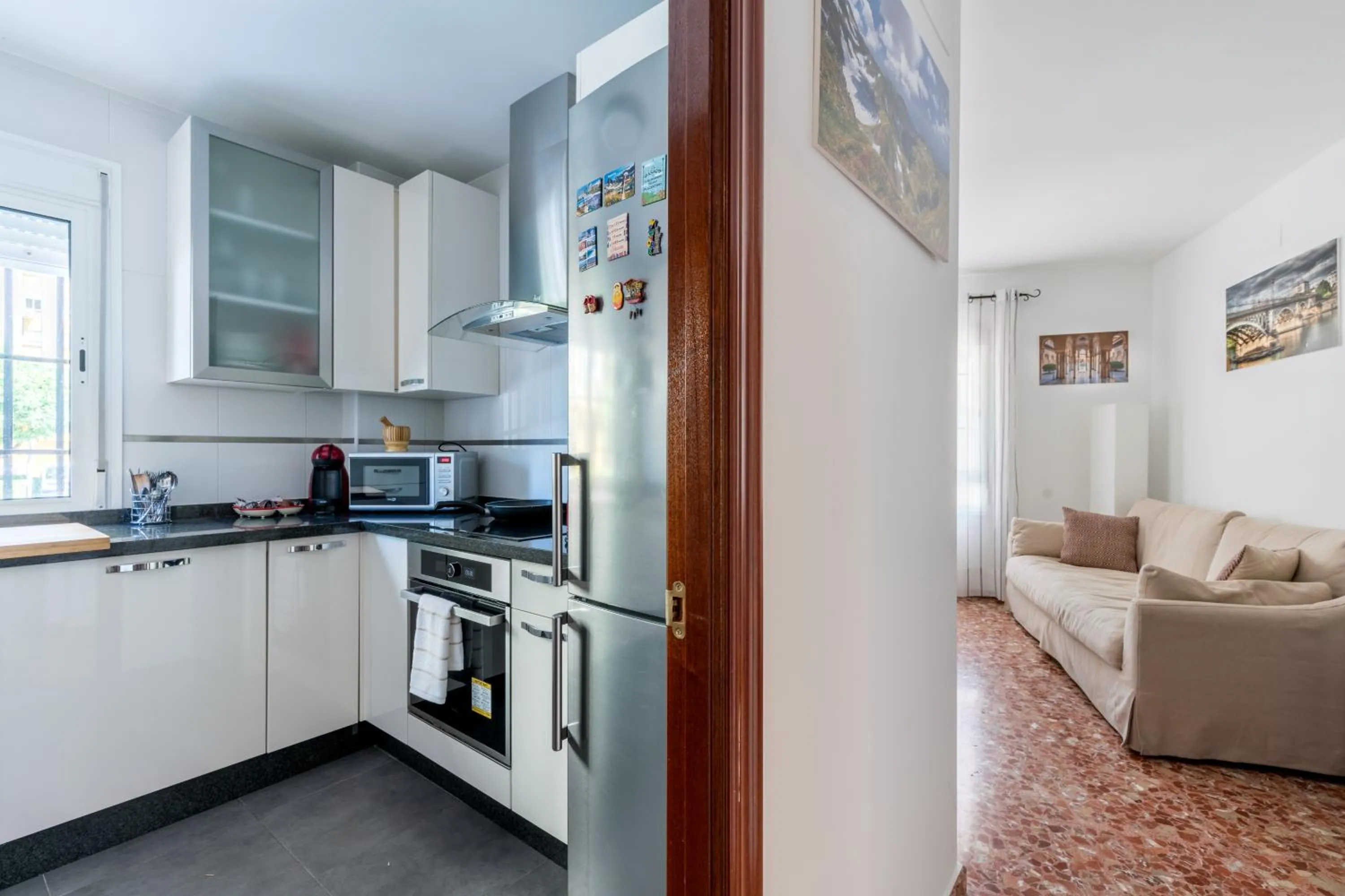 Communal kitchen in Anna Triana Boutique Apartament