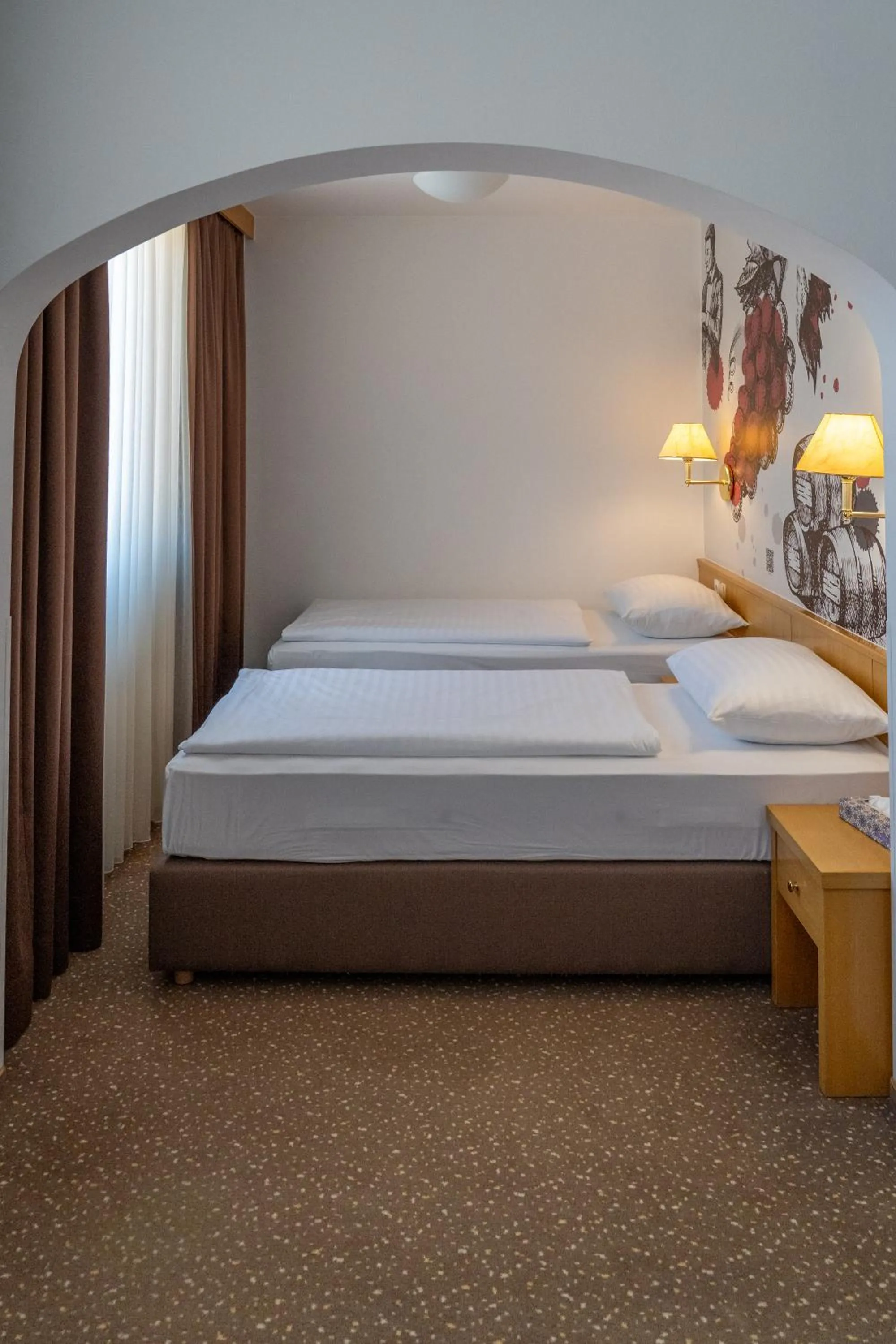 Bedroom, Bed in Hotel Piramida