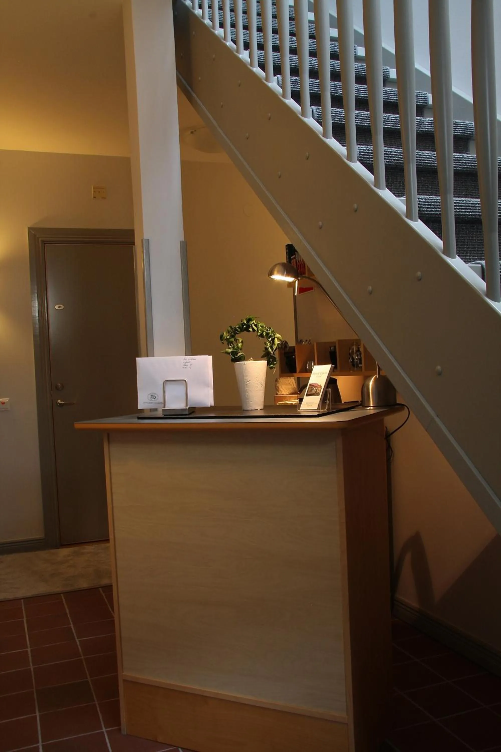 Lobby or reception in Hotell Oskar