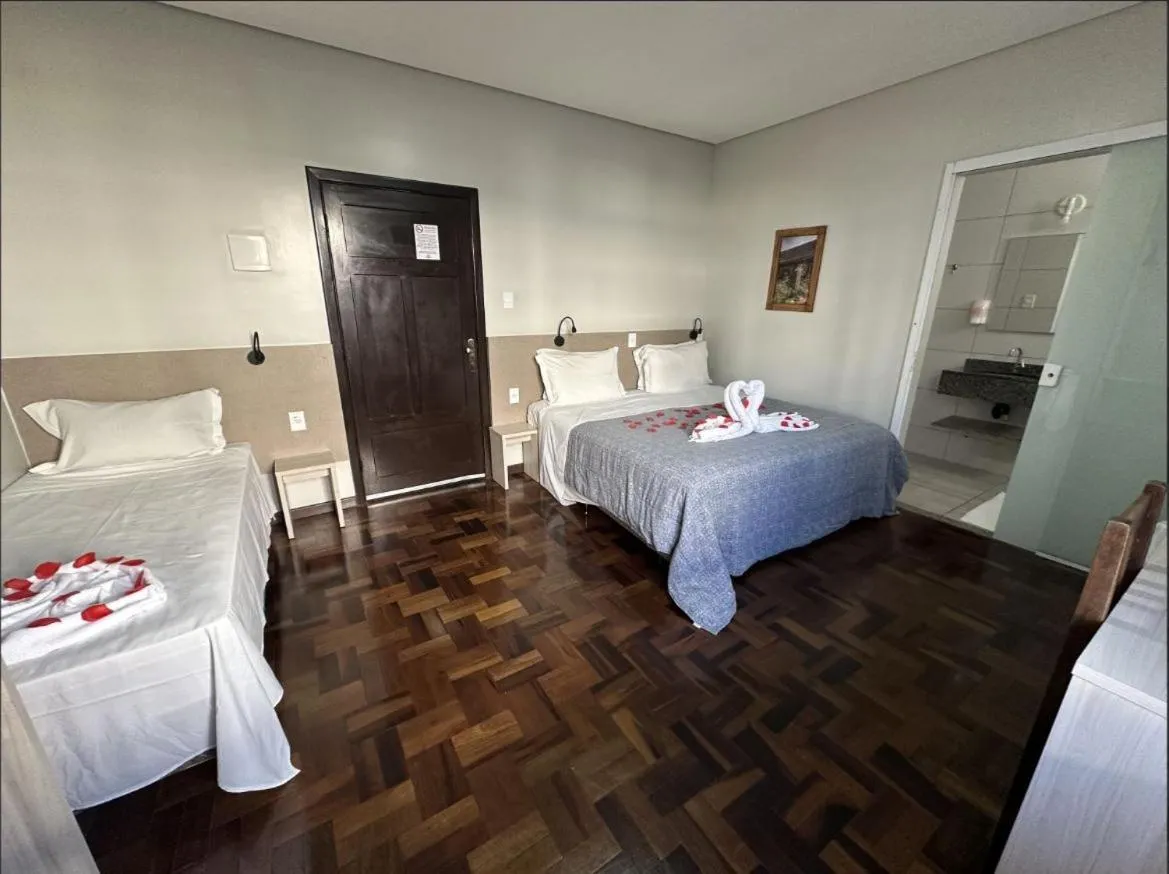 Bed in Pousada Casarão Schmidt