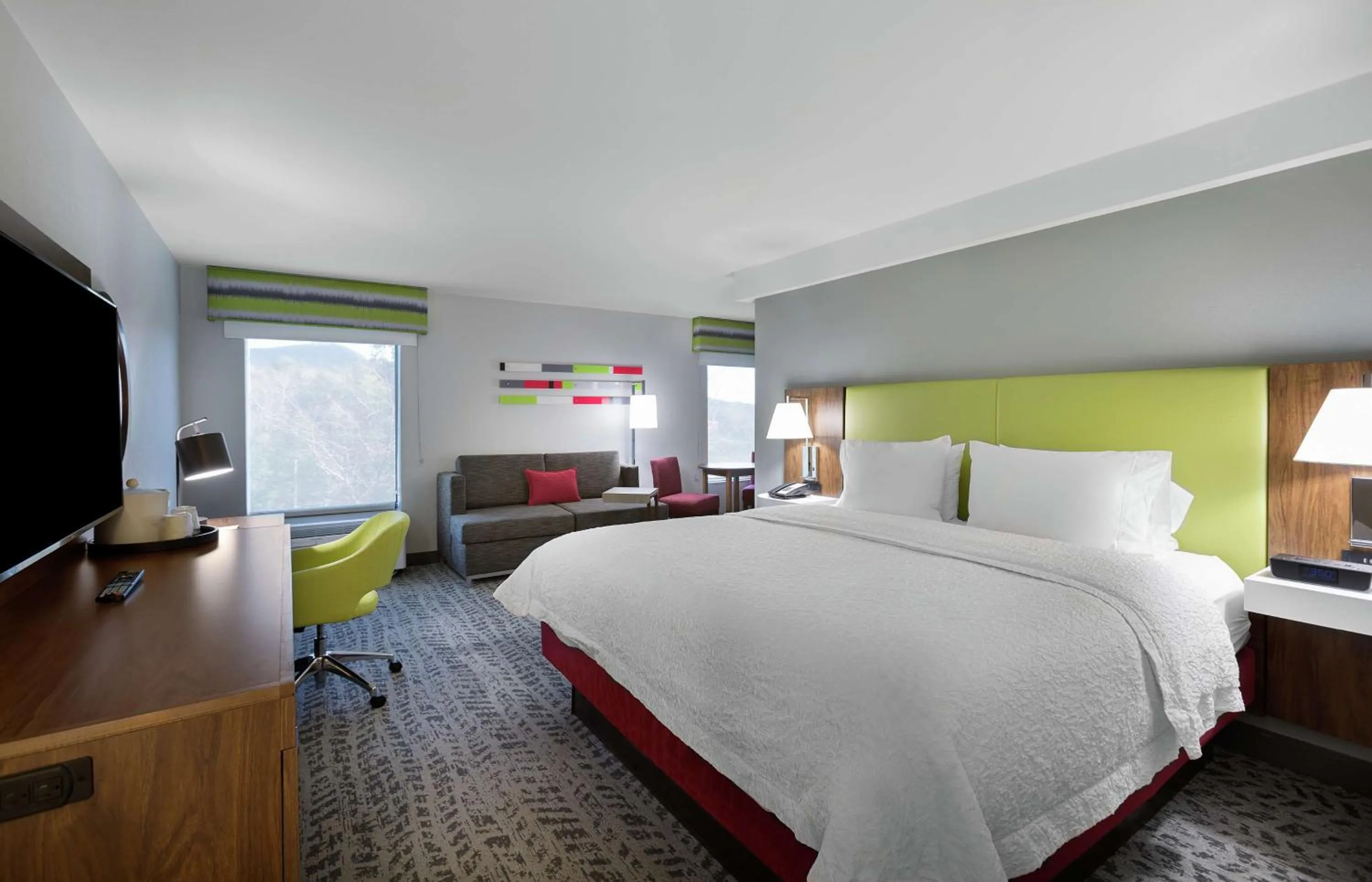 Bedroom, Bed in Hampton Inn Greenville/Travelers Rest