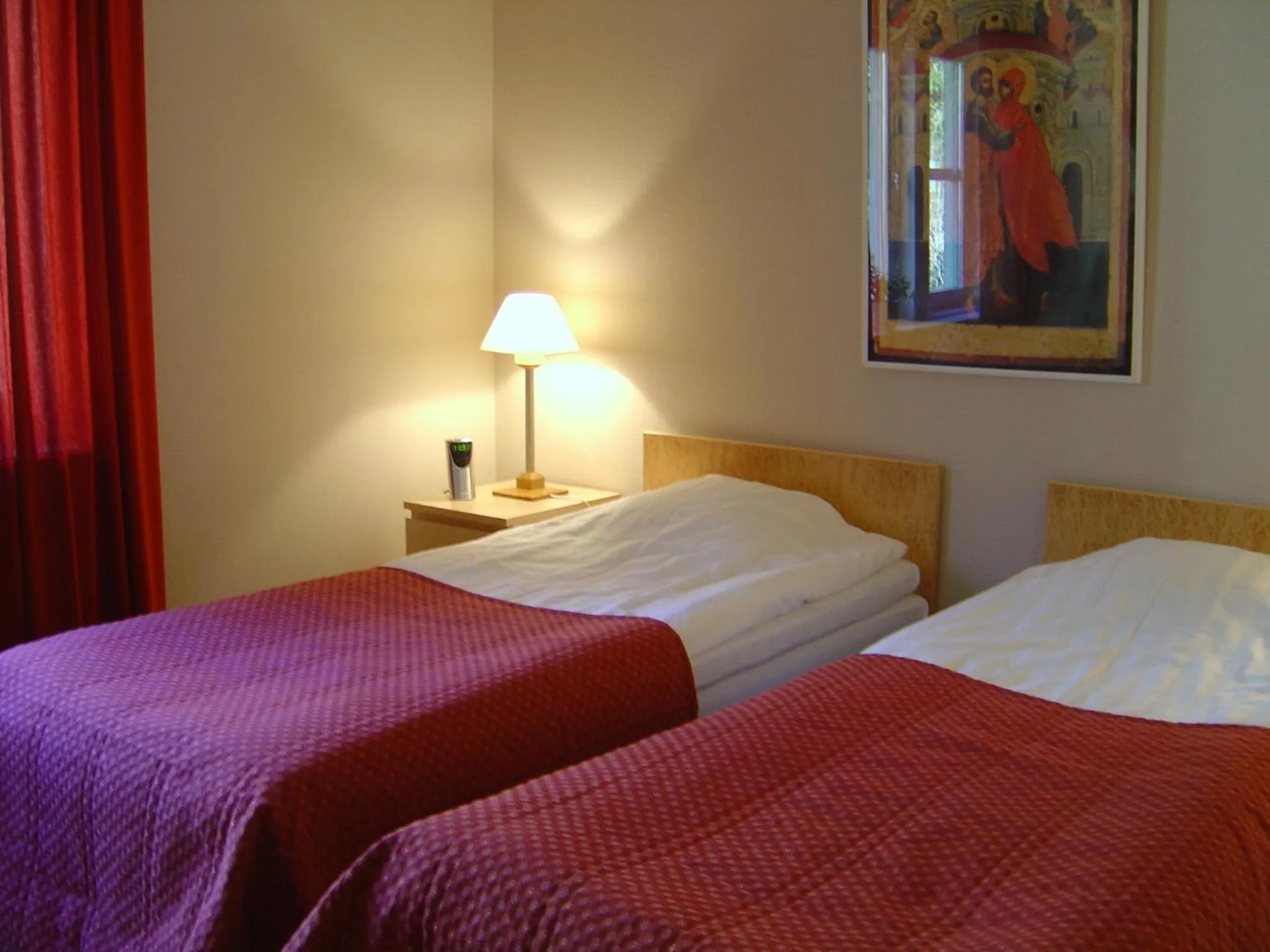 Bed in Nordiska Folkhögskolan Bed and Breakfast