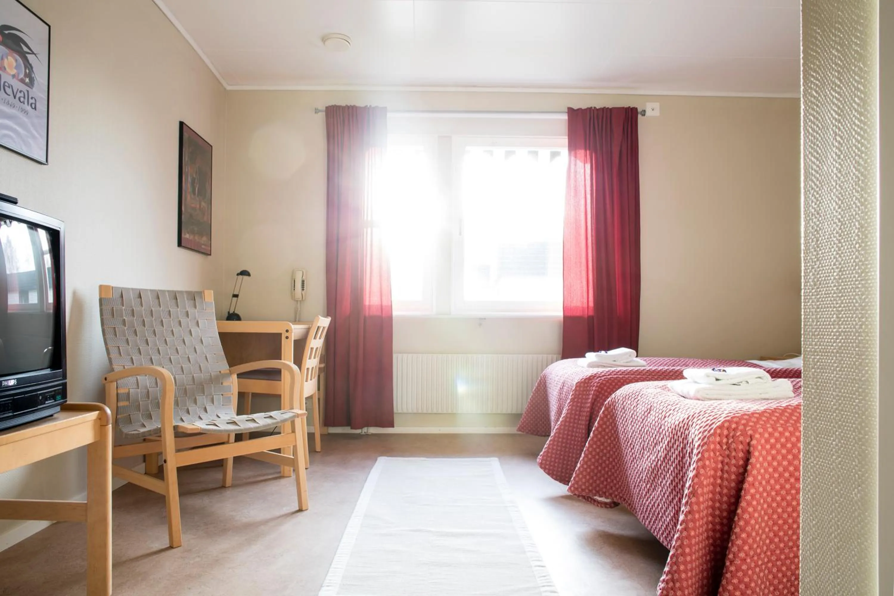 Bed in Nordiska Folkhögskolan Bed and Breakfast