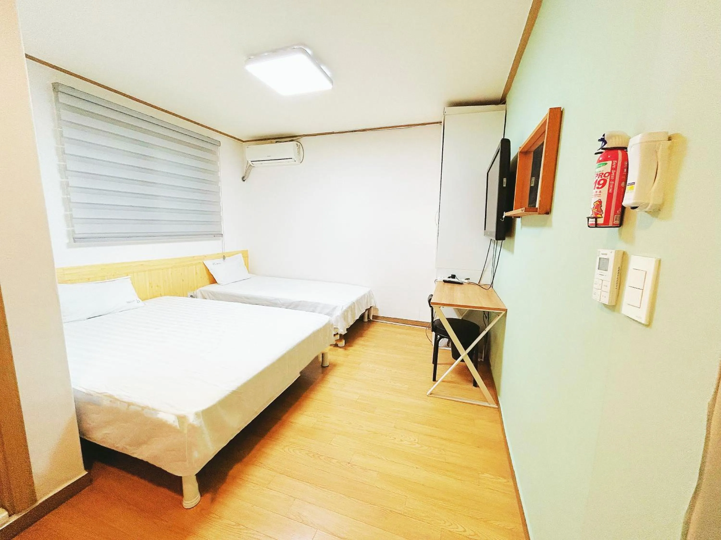Bed in Sarang Guesthouse Dongdaemun