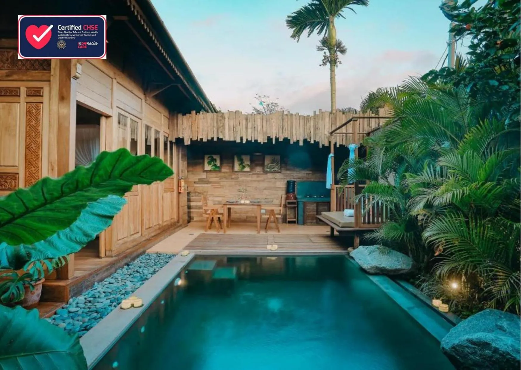 Swimming pool in Candy Villa by GenuineHost