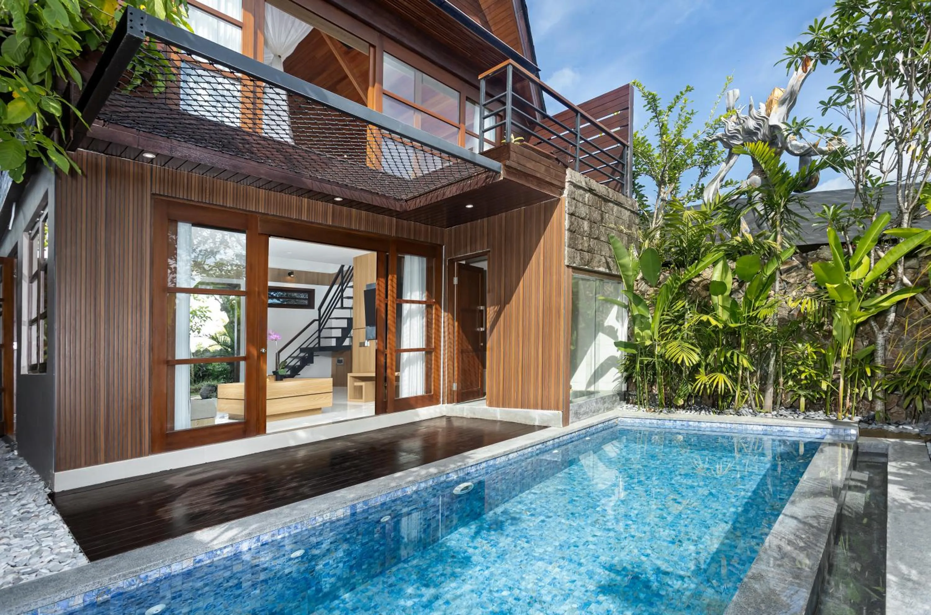 Pool view in Candy Villa by GenuineHost