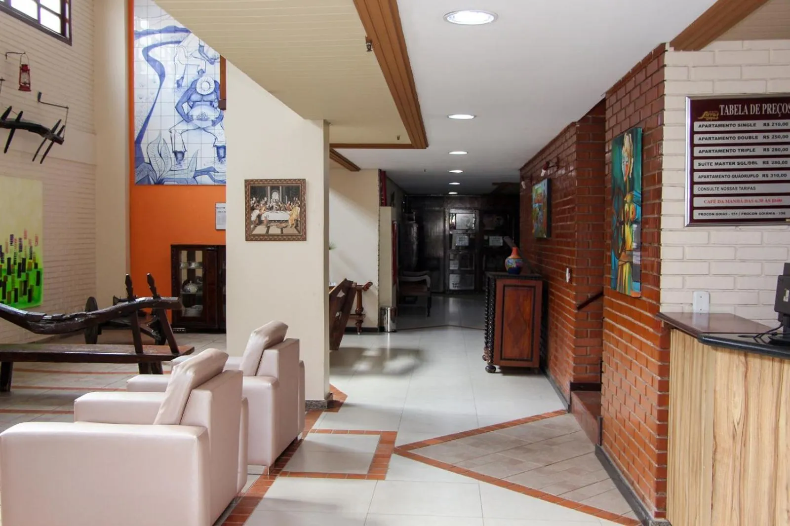 Lobby or reception in Rede Andrade Goiania Centro