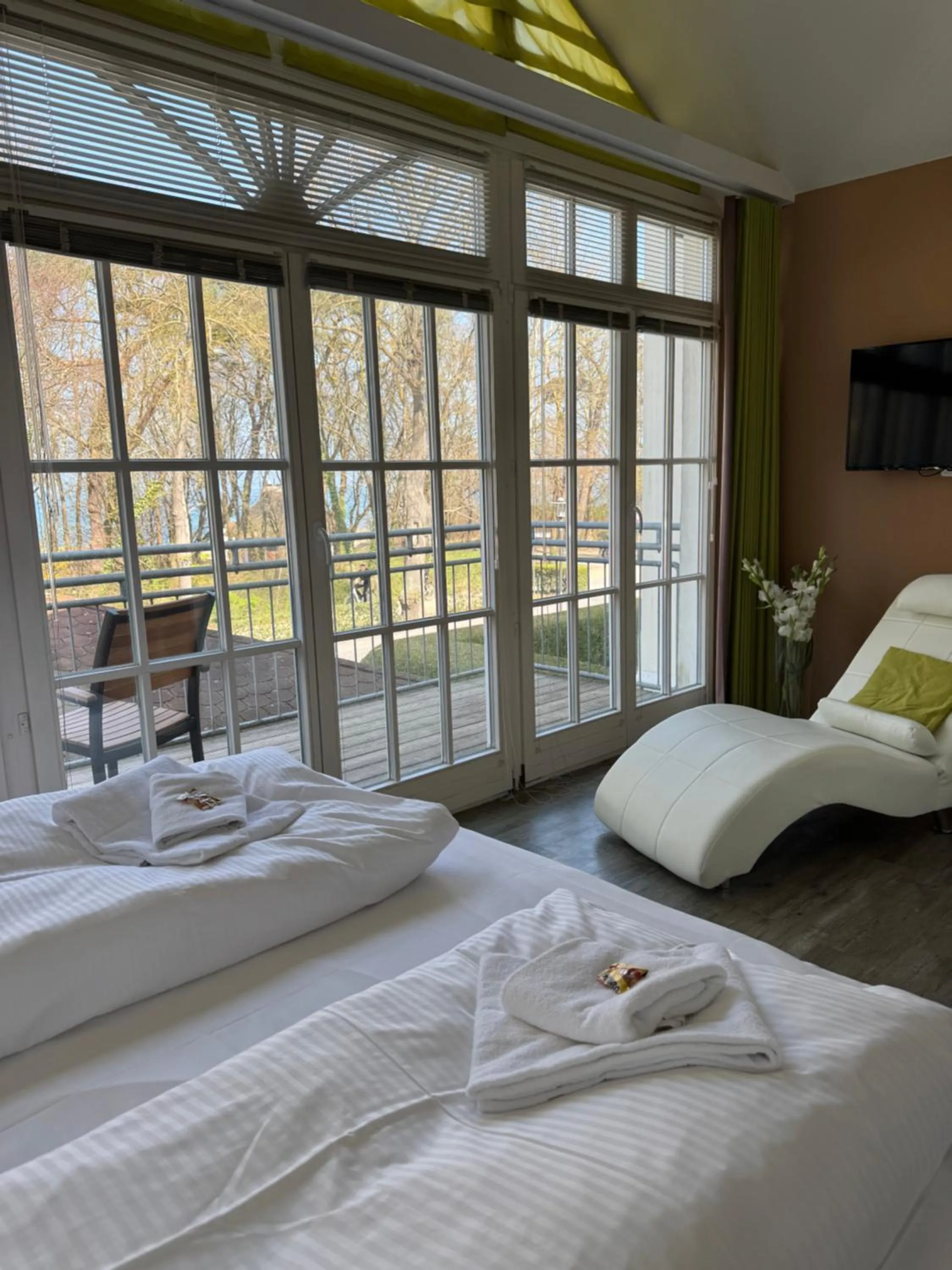 Bed in Strandresidenz Villa Verdi