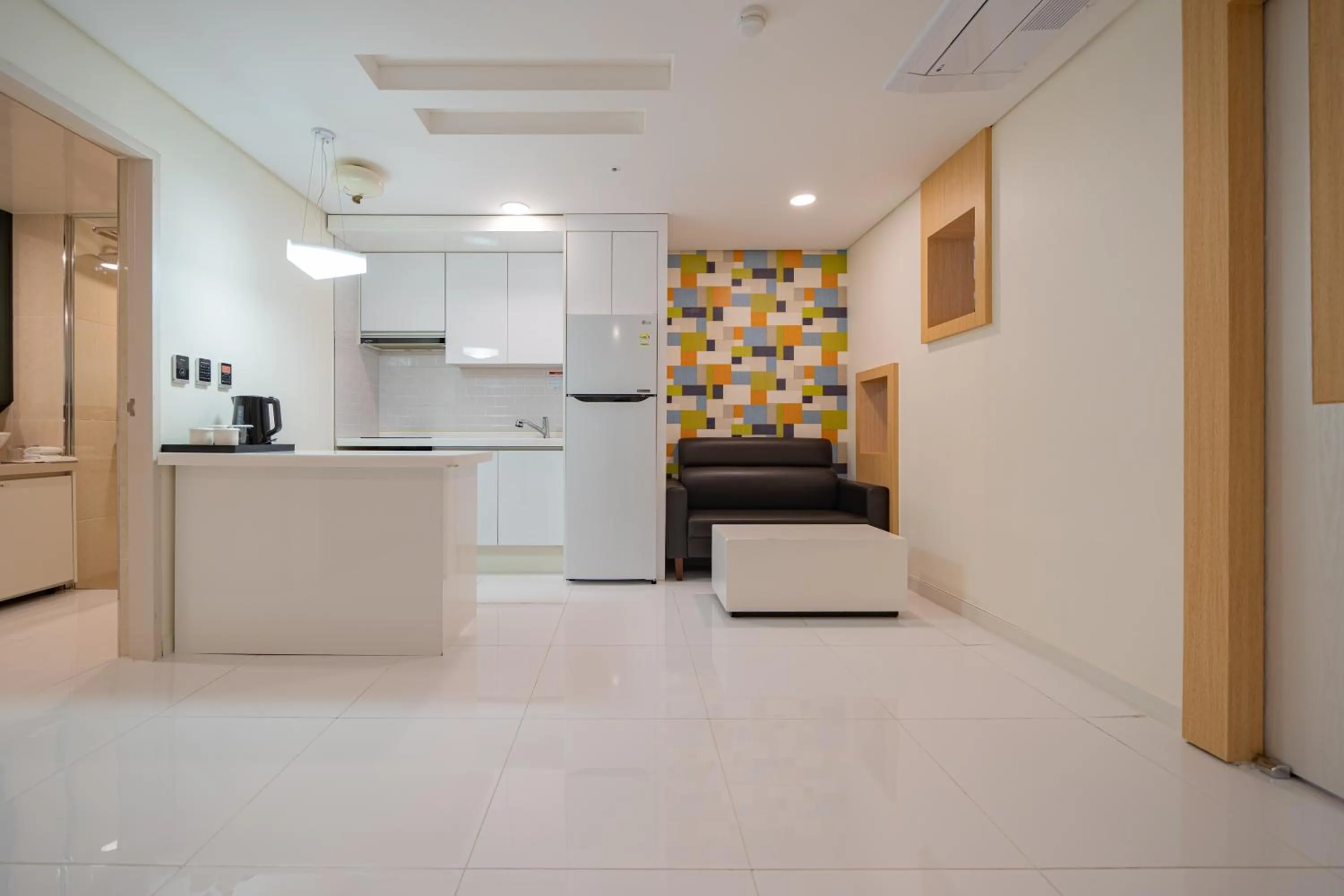 Kitchen or kitchenette in Hotel Stayon