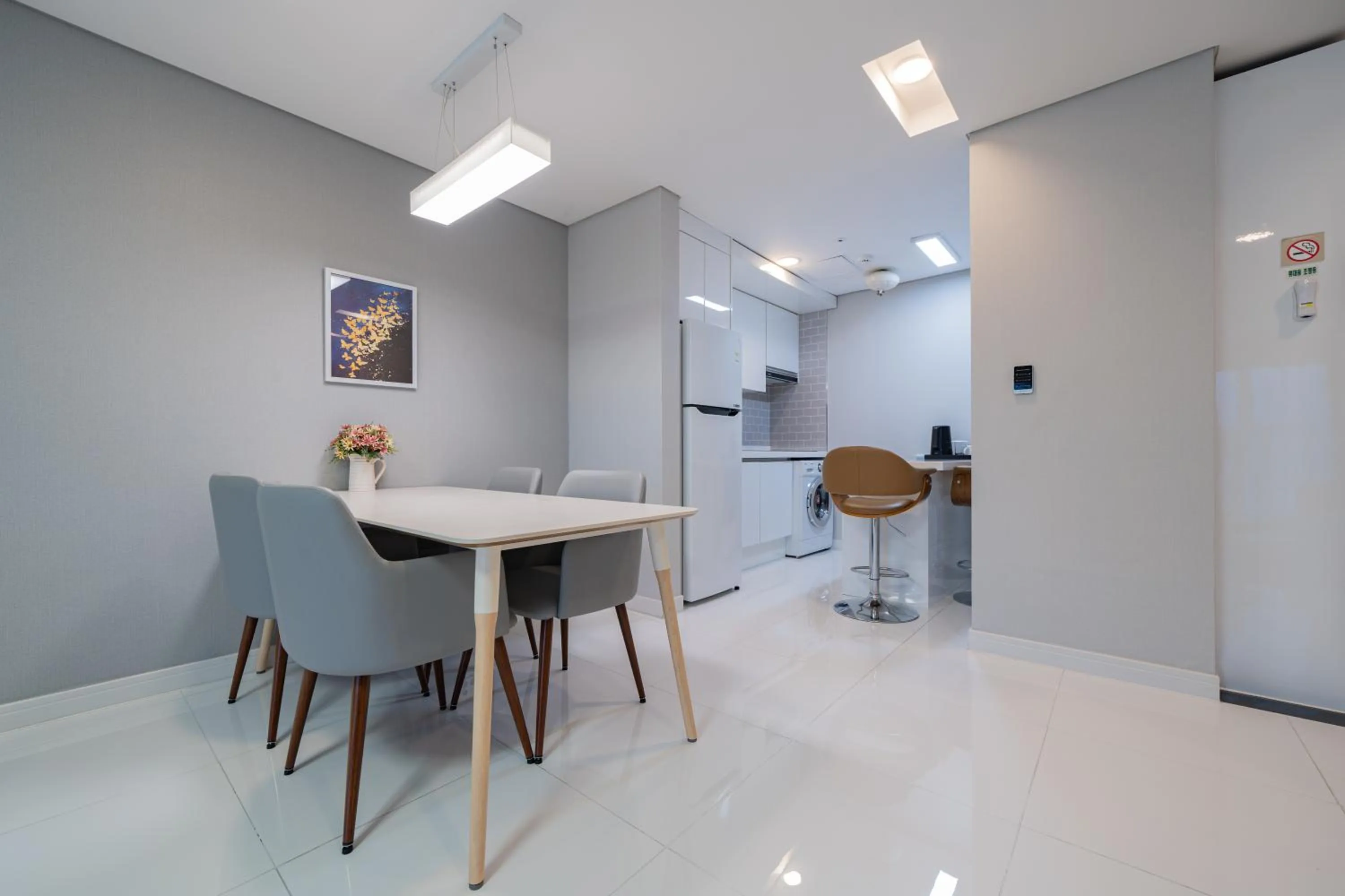 Kitchen or kitchenette in Hotel Stayon