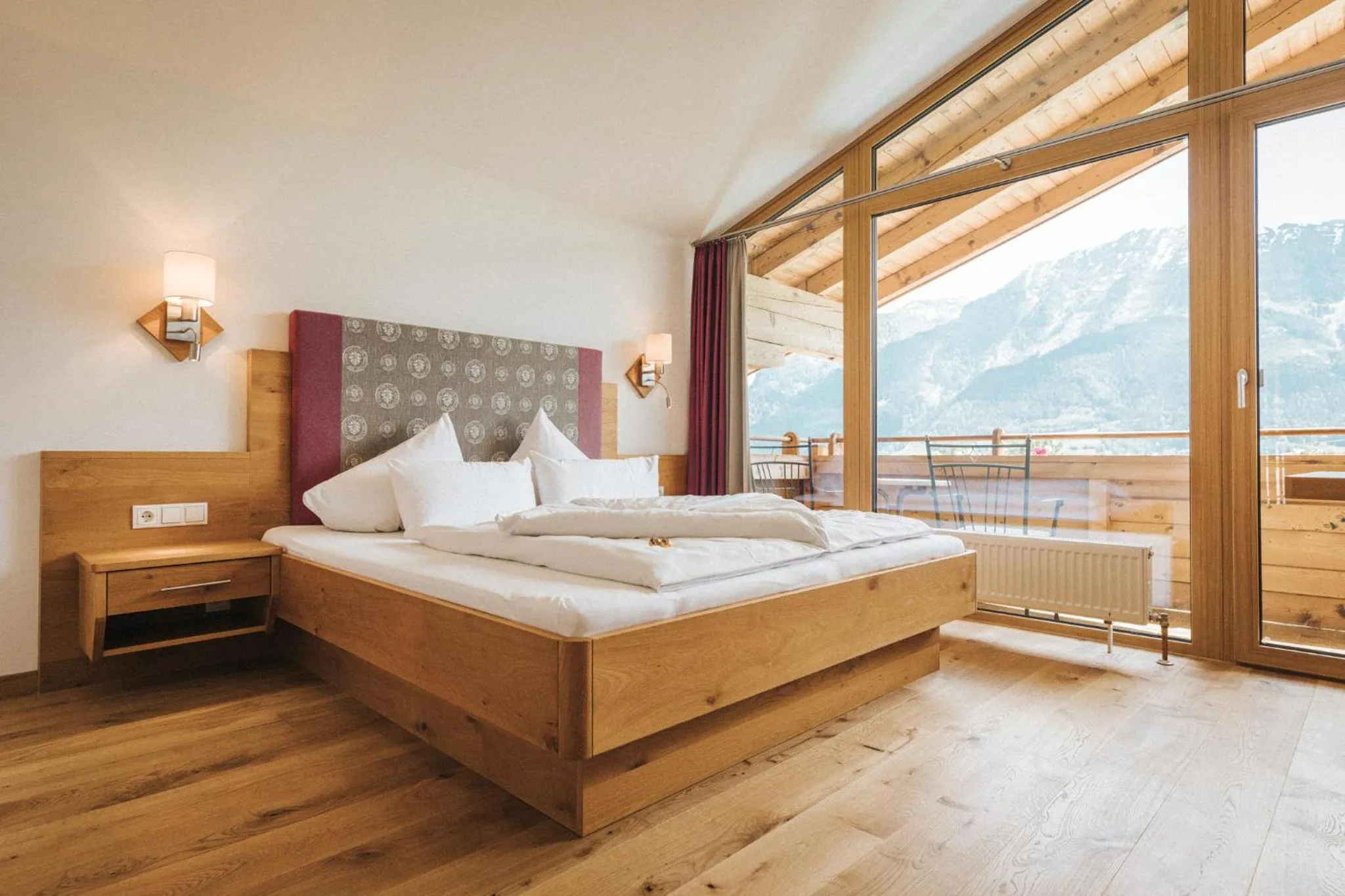 Bed in Hotel Silberfux