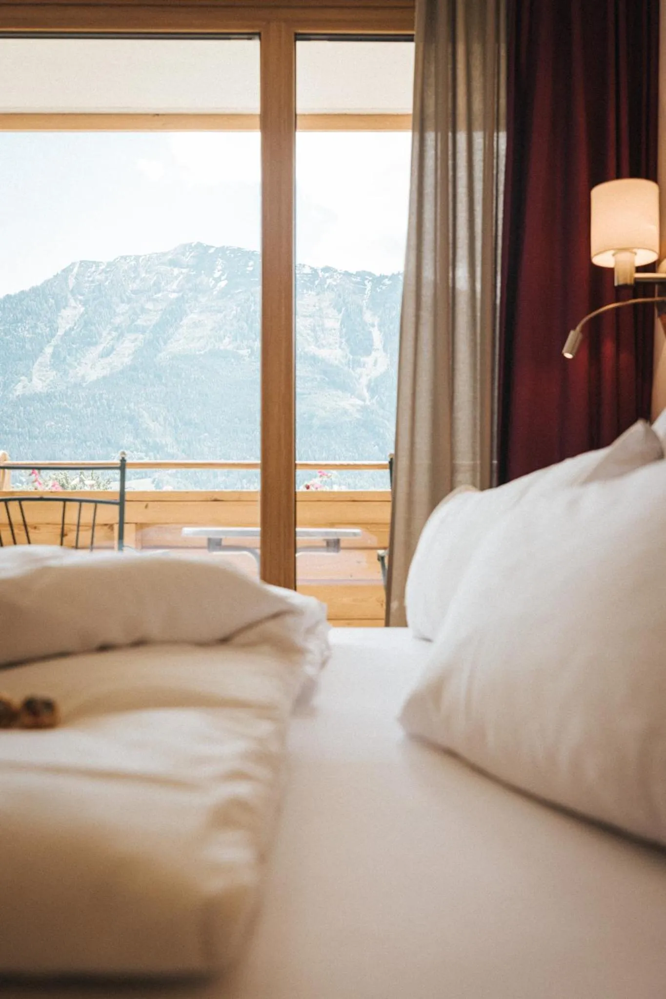 Bed in Hotel Silberfux