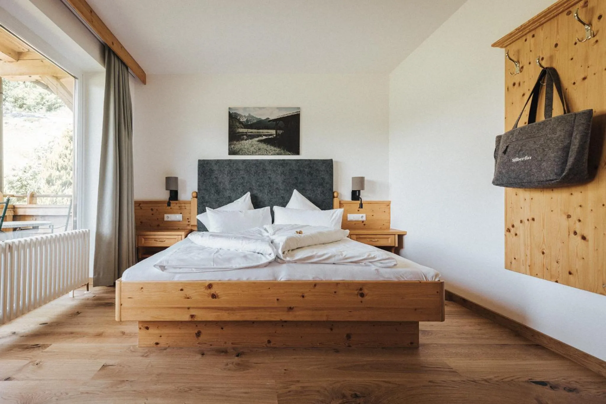 Bed in Hotel Silberfux