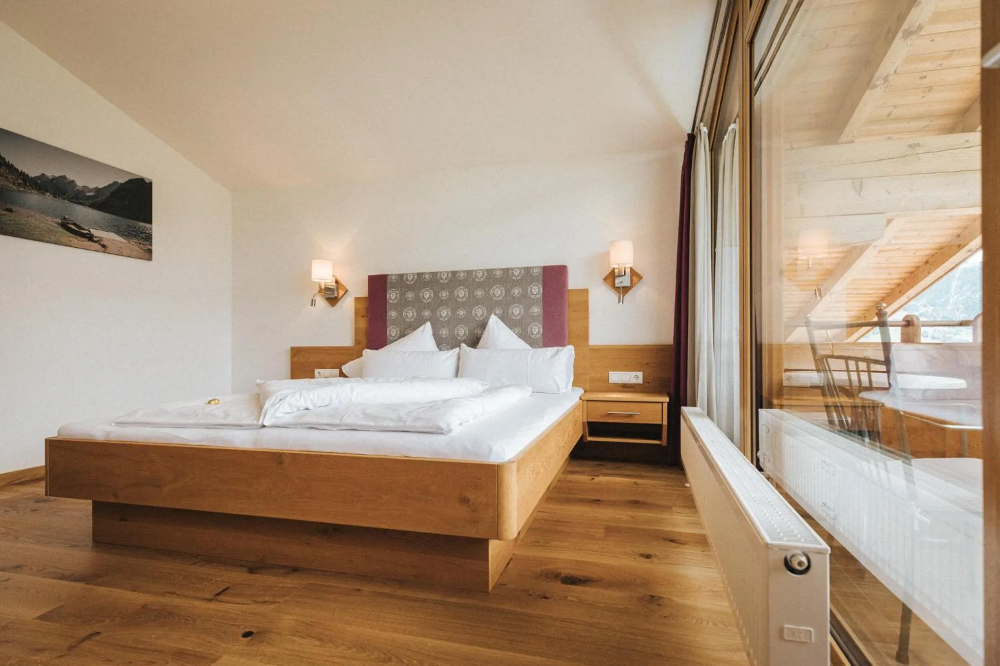 Bed in Hotel Silberfux