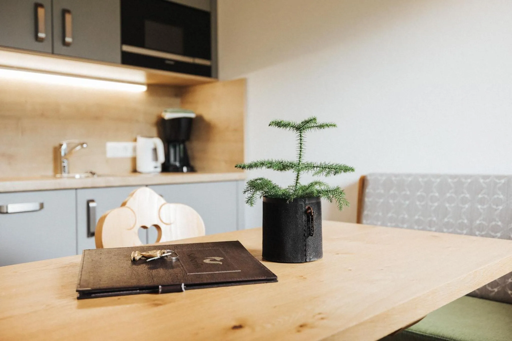 Kitchen or kitchenette in Hotel Silberfux
