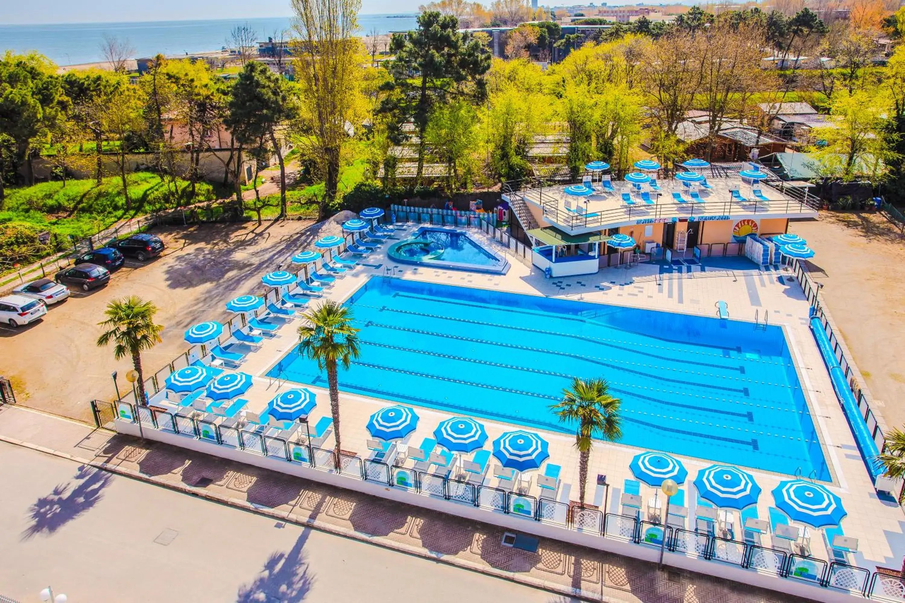Pool View in Hotel Beau Soleil