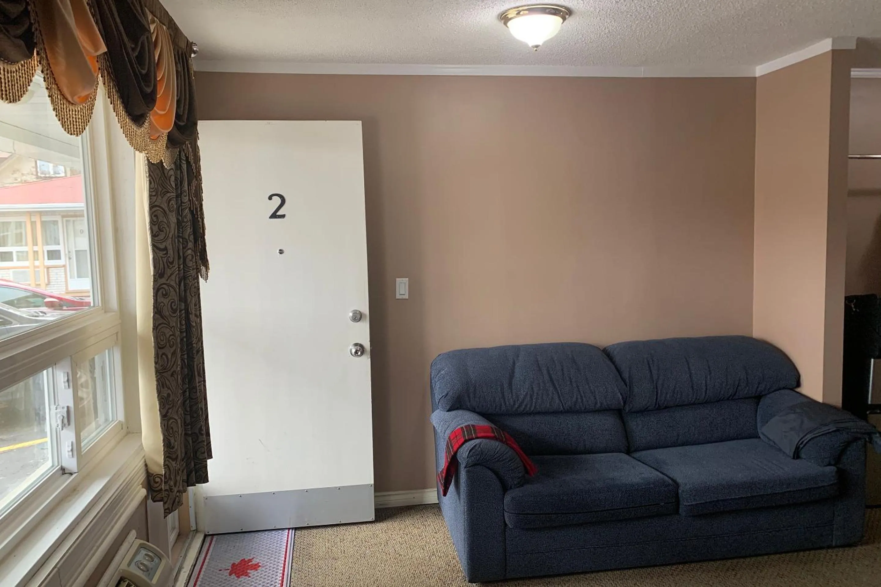 Seating area in Lucien Motel