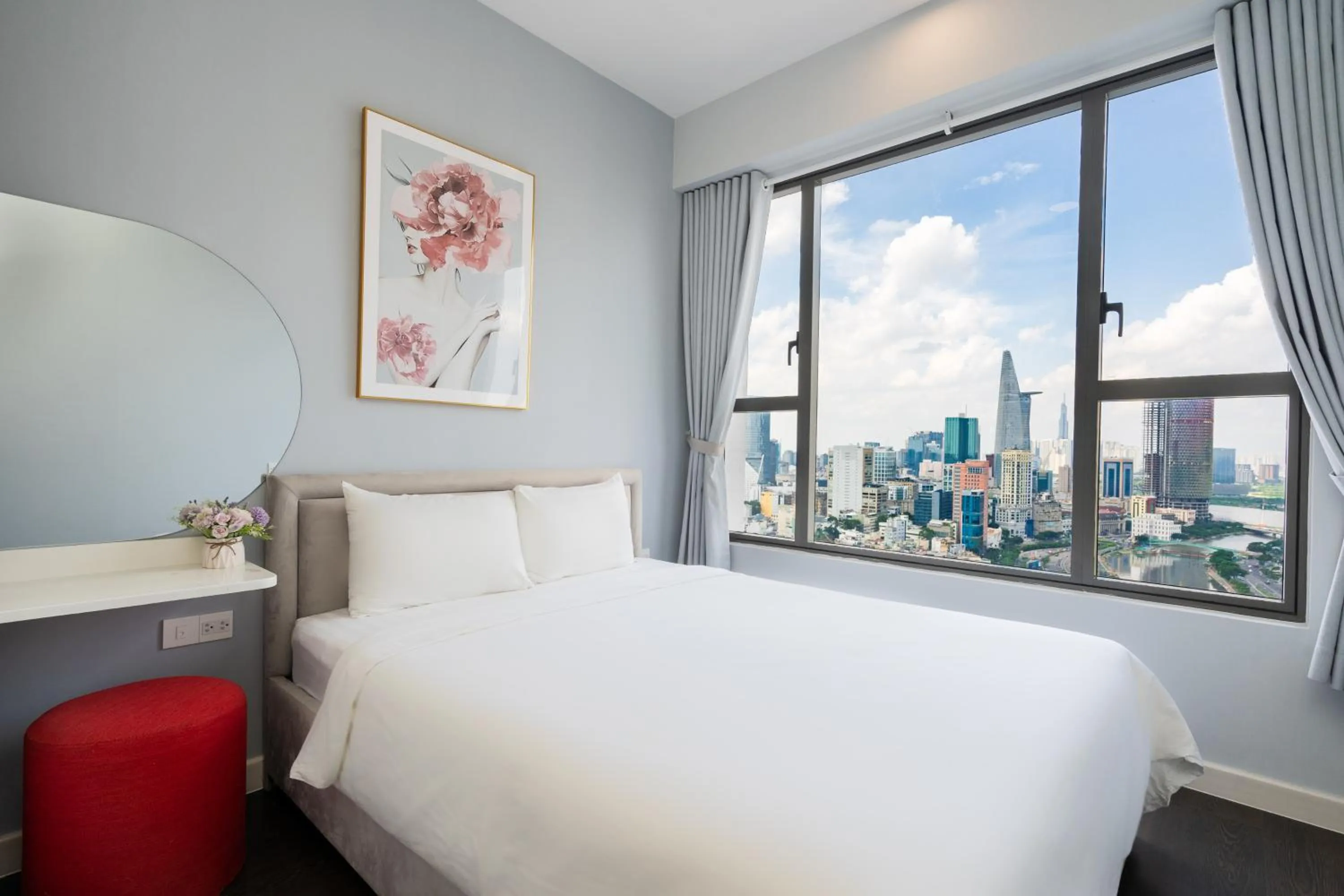 Bed in TeeUp Home - Infinity Pool Signature