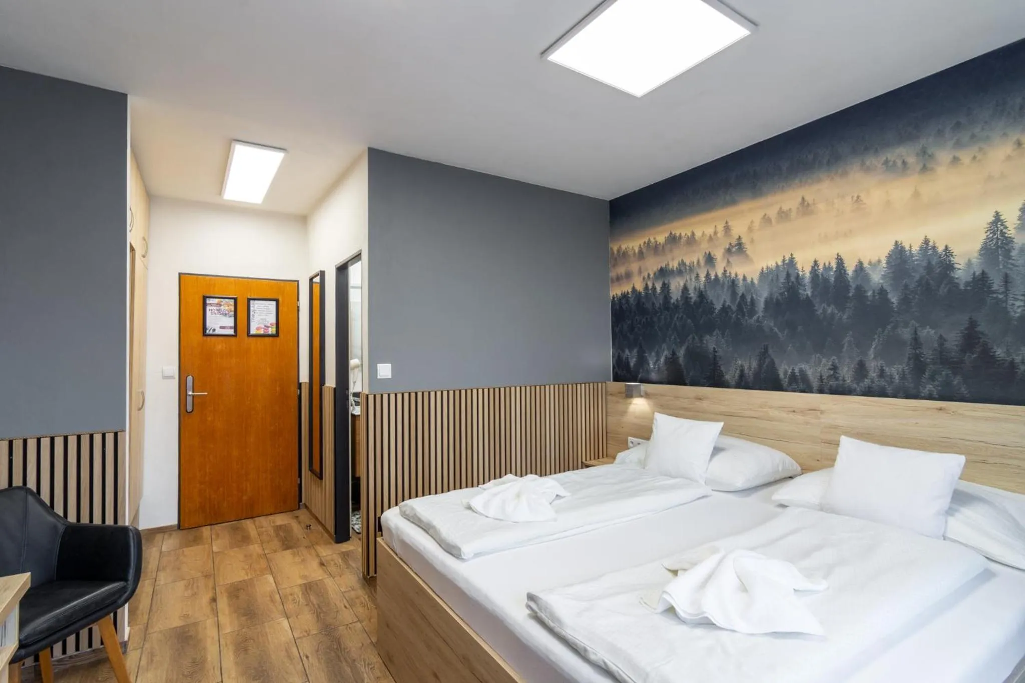 Bed in Hotel U Kociana