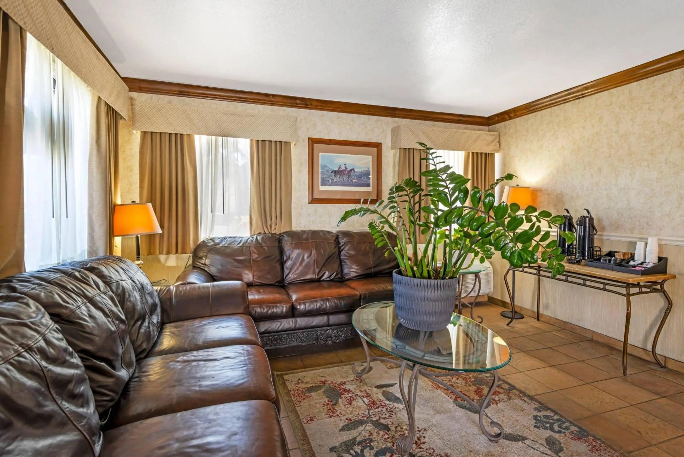 Lobby or reception in Rodeway Inn at Nevada State Capitol