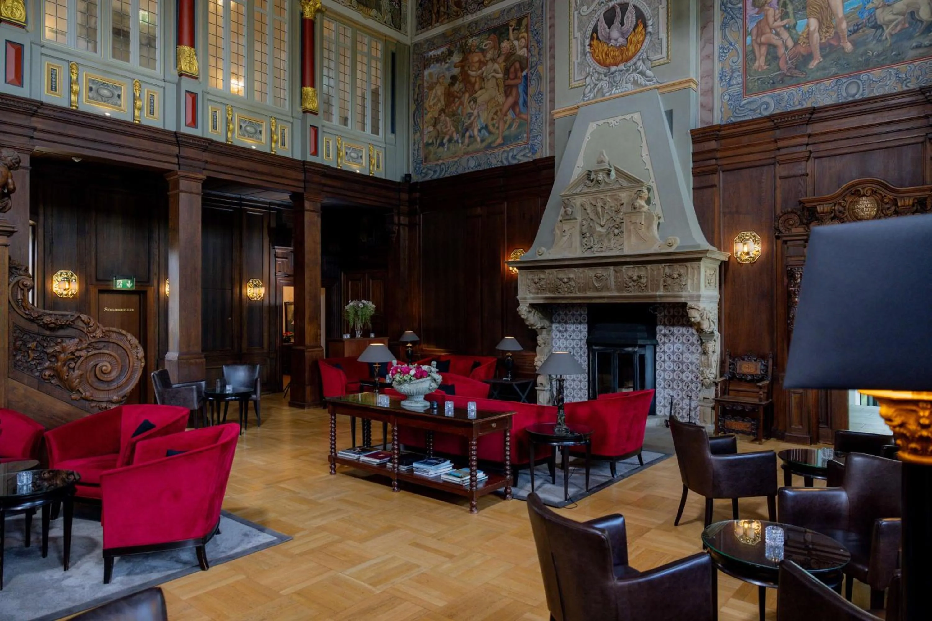 Lobby or reception in Schlosshotel Münchhausen