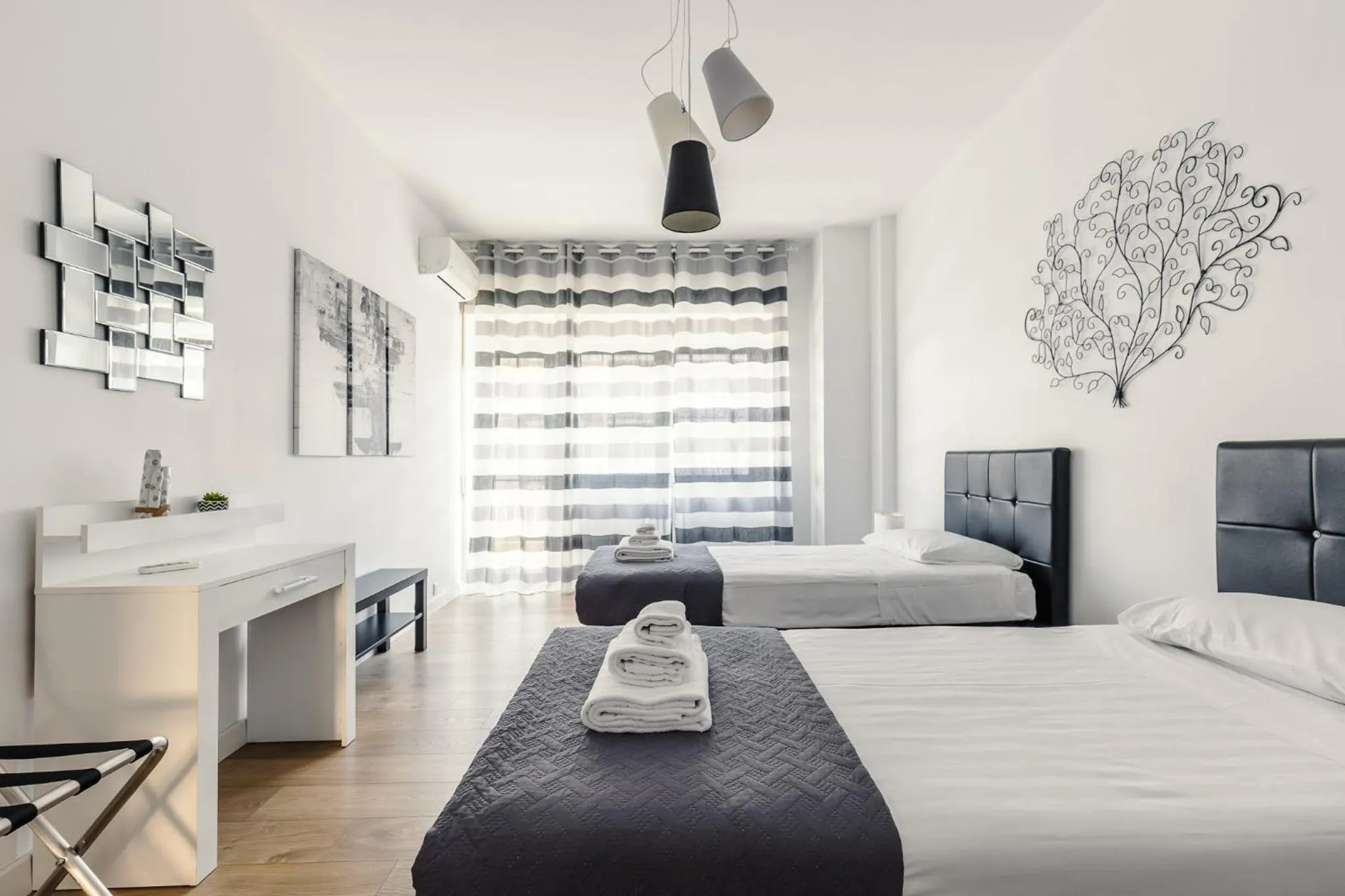 Bedroom, Bed in Apartment Costanza in Rome