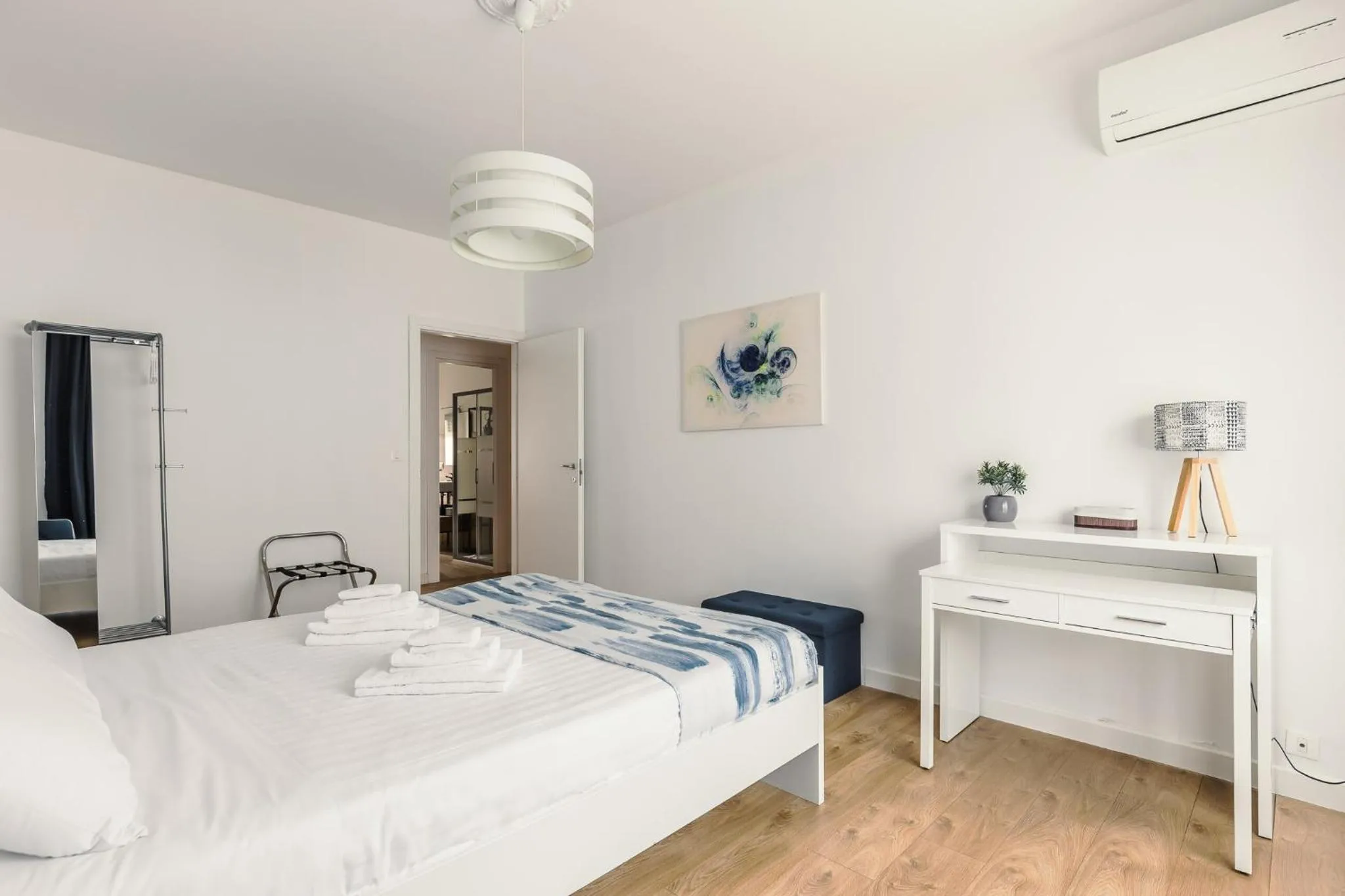 Bed in Apartment Costanza in Rome
