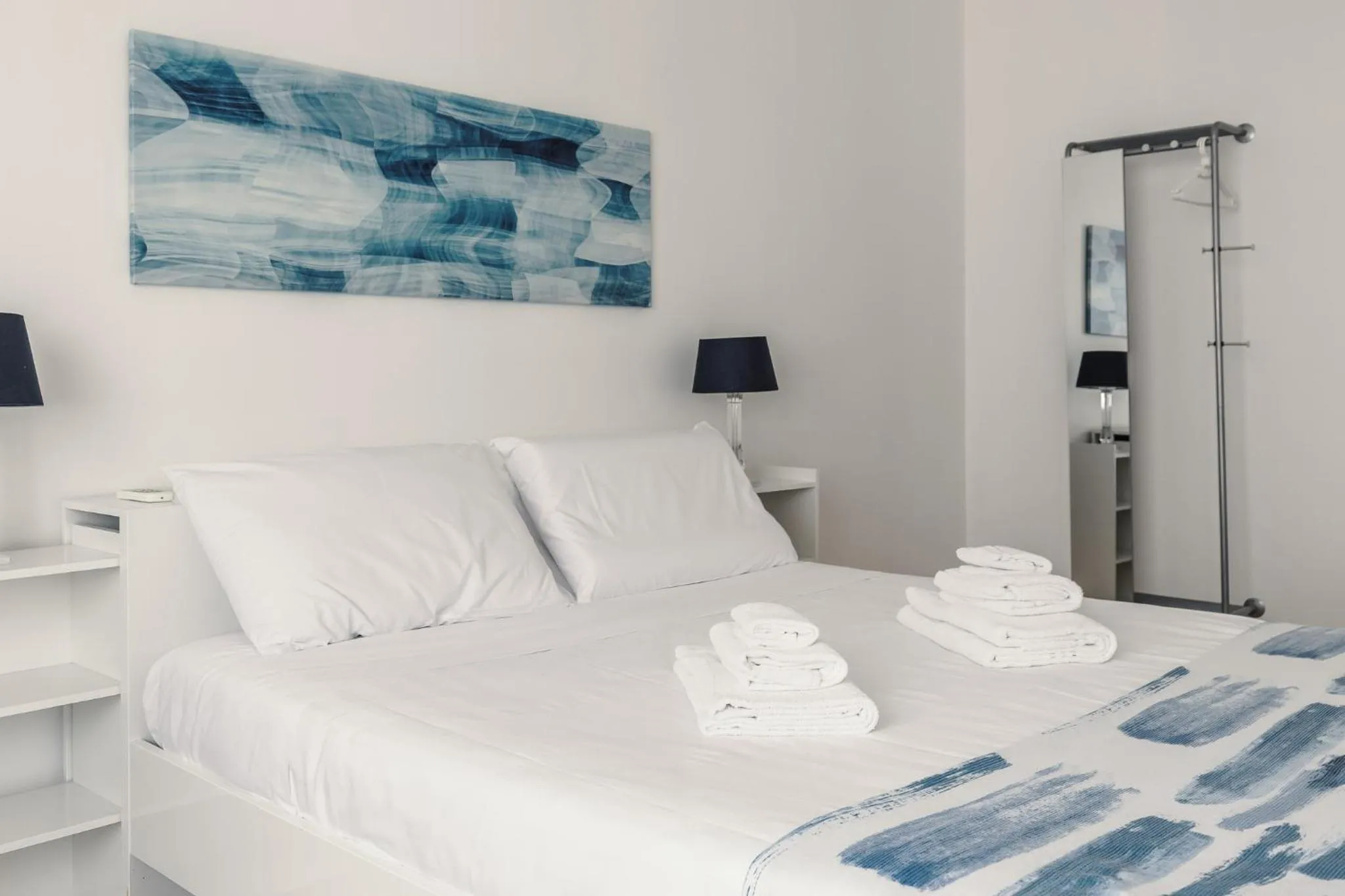 Bed in Apartment Costanza in Rome