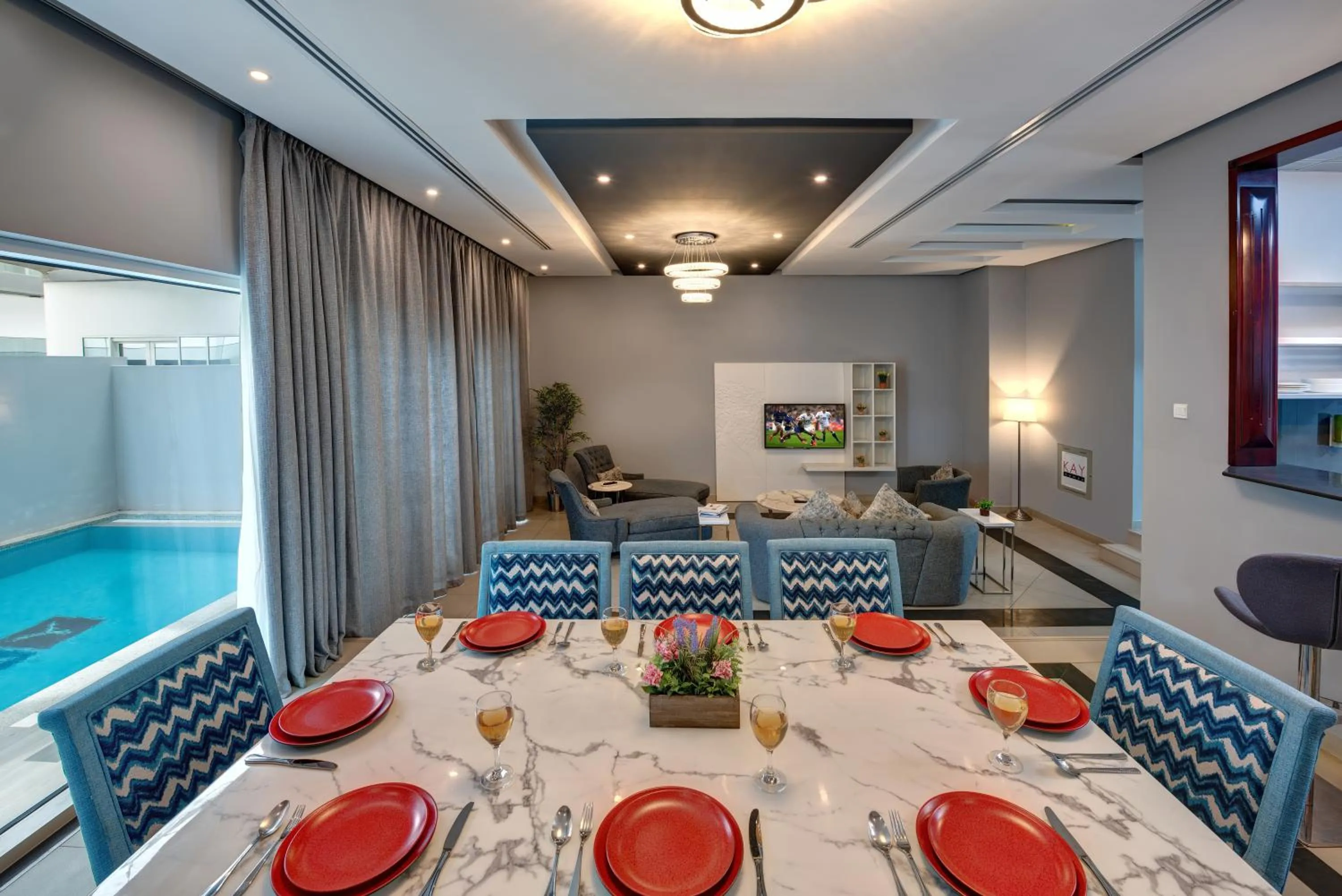 Dining area in KAY Homes