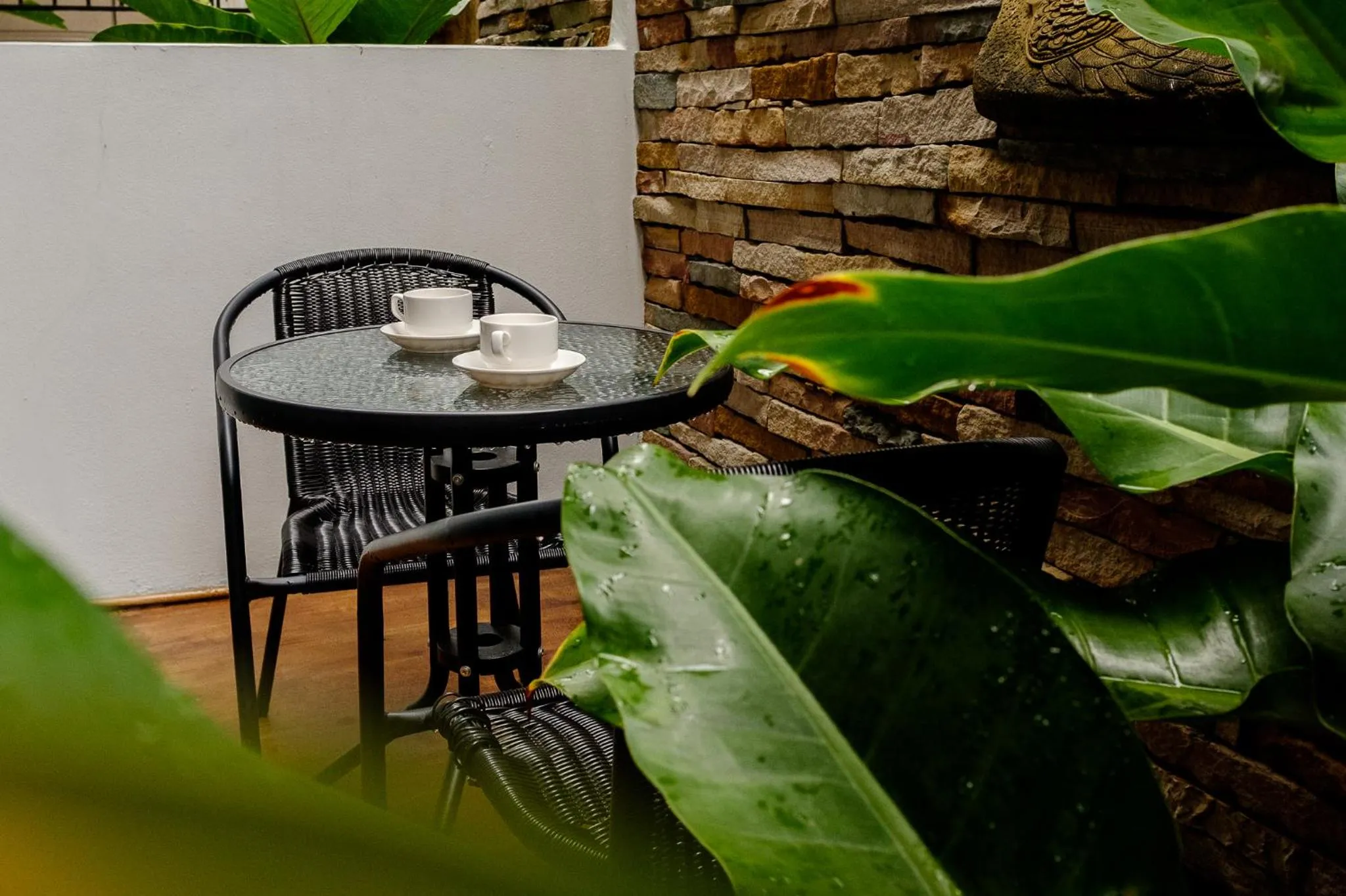 Seating area in Sathu Hotel