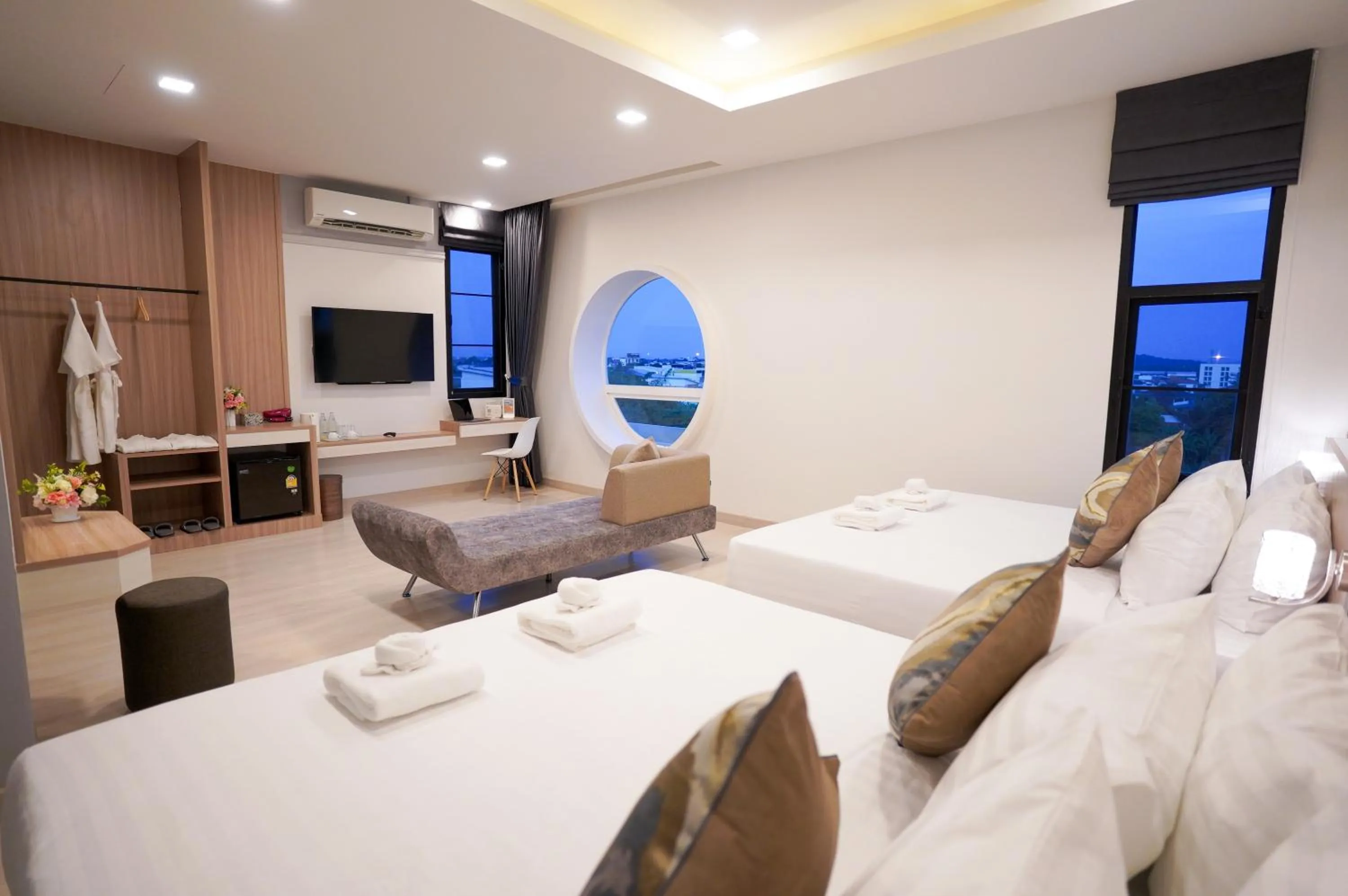 Bedroom, Bed in The Space Hotel Chiang Rai