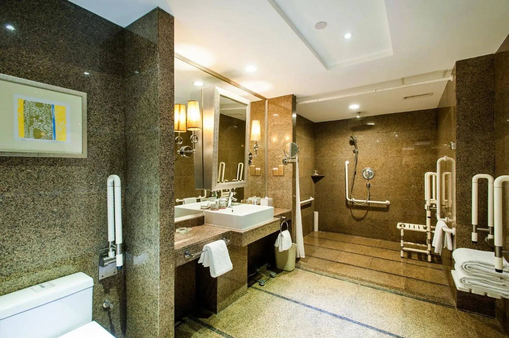Double Room with Mobility Accessible Roll In Shower in Crowne Plaza Beijing Zhongguancun by IHG Double Room with Mobility Accessible Roll In Shower in Crowne Plaza Beijing Zhongguancun by IHG