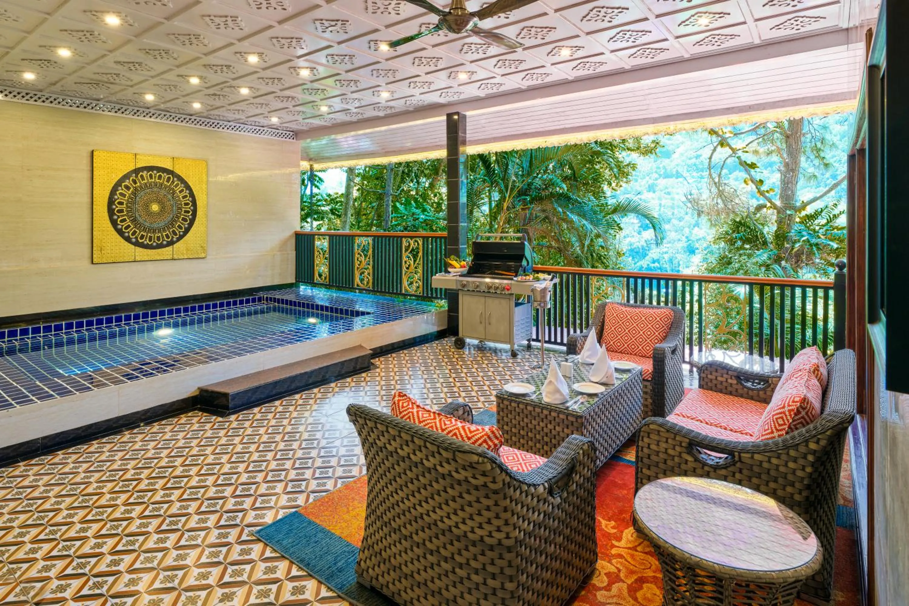 Patio in Mayfair Spa Resort & Casino