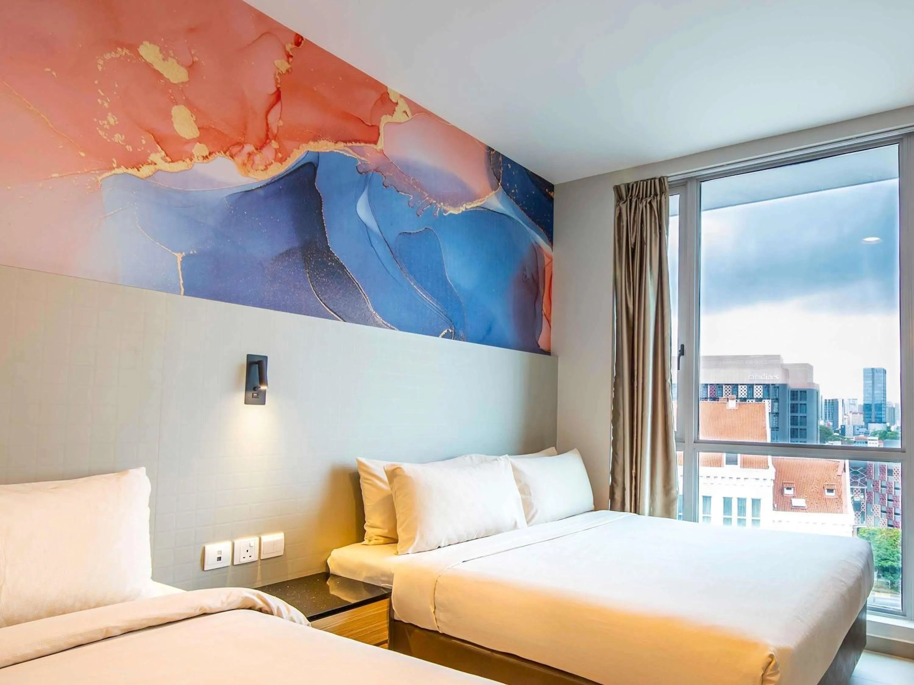 Bedroom, Bed in ibis Styles Singapore Albert