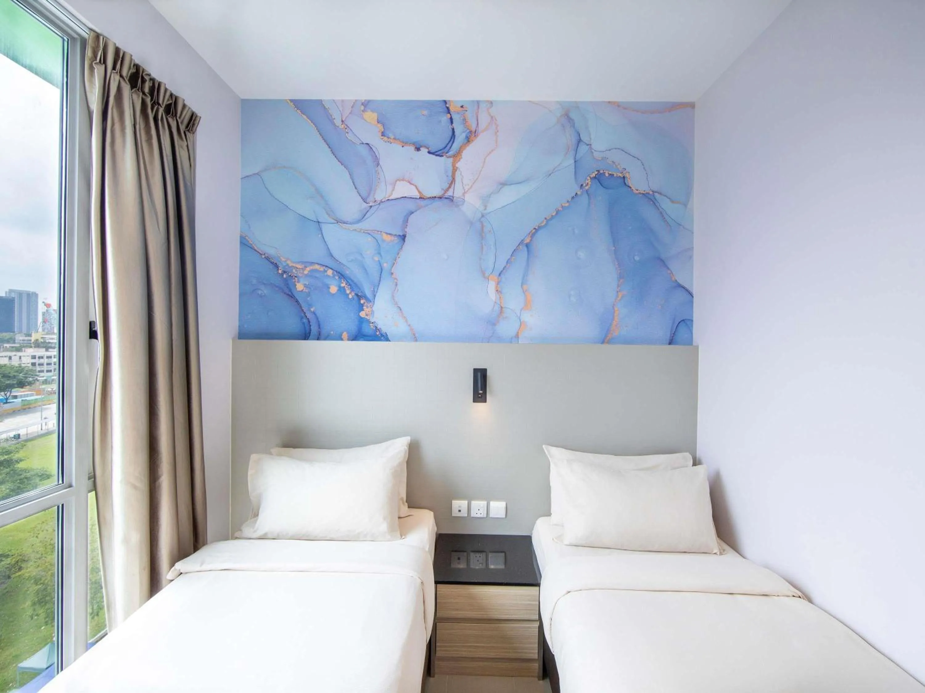 Bedroom, Bed in ibis Styles Singapore Albert