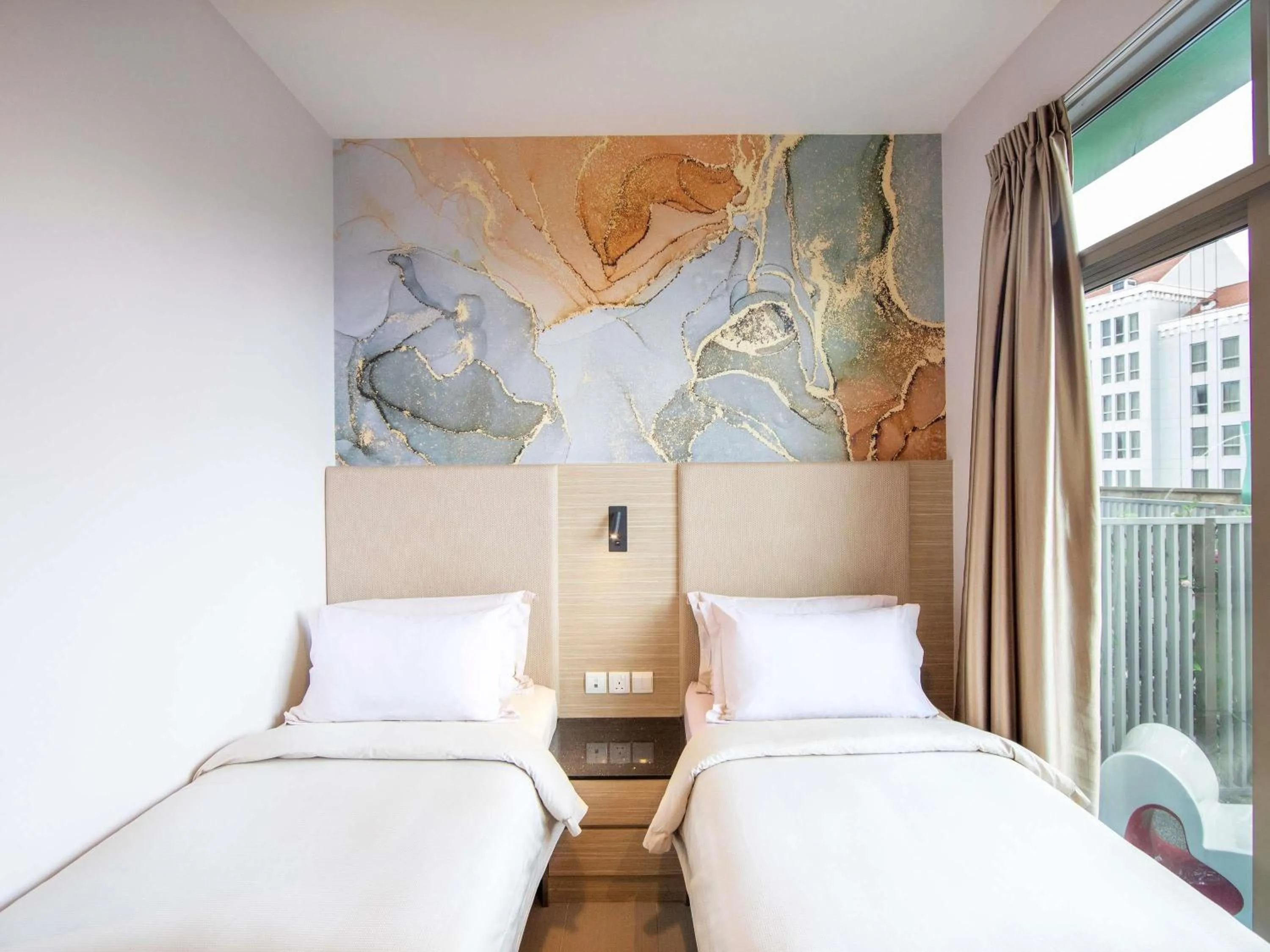 Bedroom, Bed in ibis Styles Singapore Albert