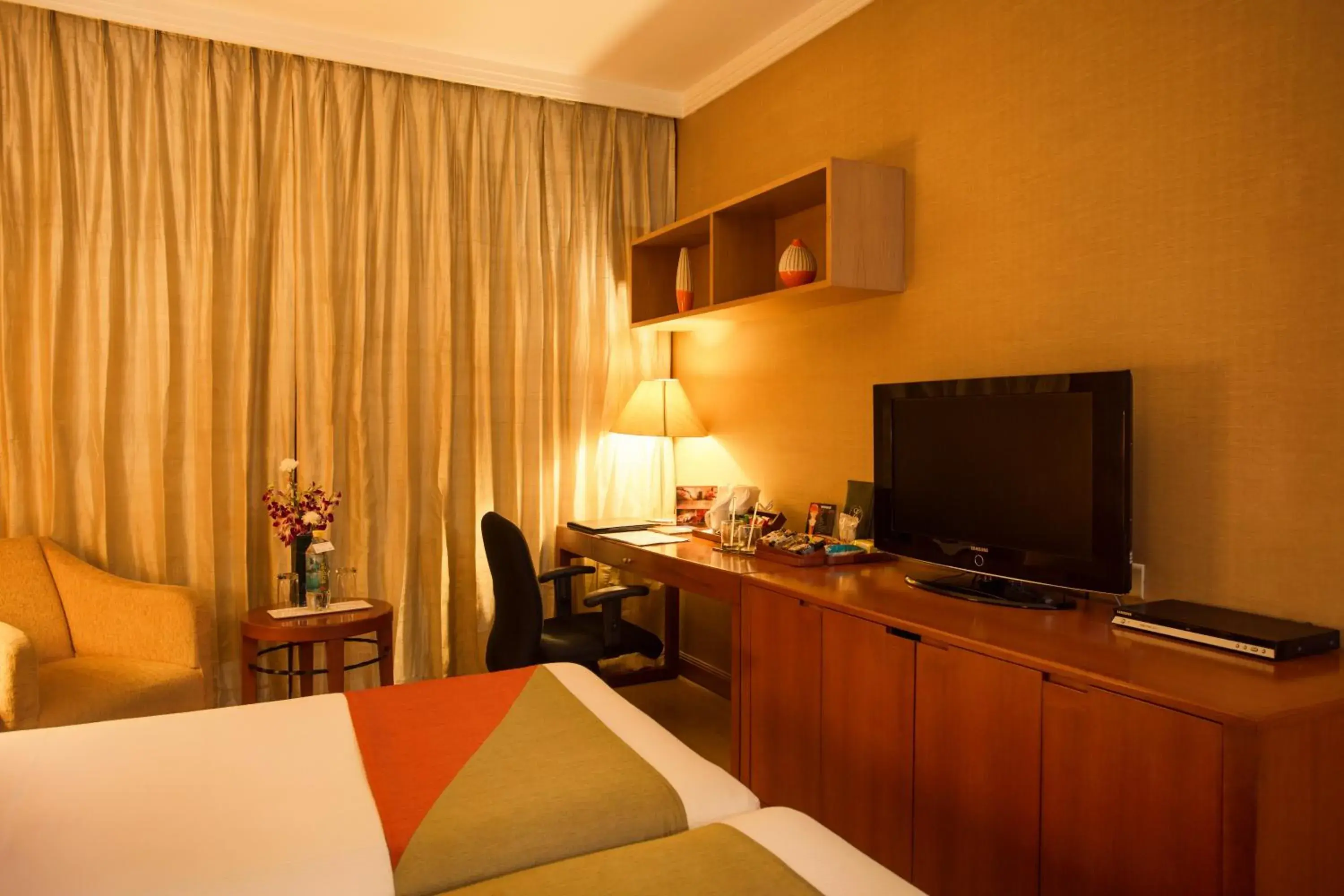 TV and multimedia, Bed in Ellaa Hotel Gachibowli TV and multimedia, Bed in Ellaa Hotel Gachibowli