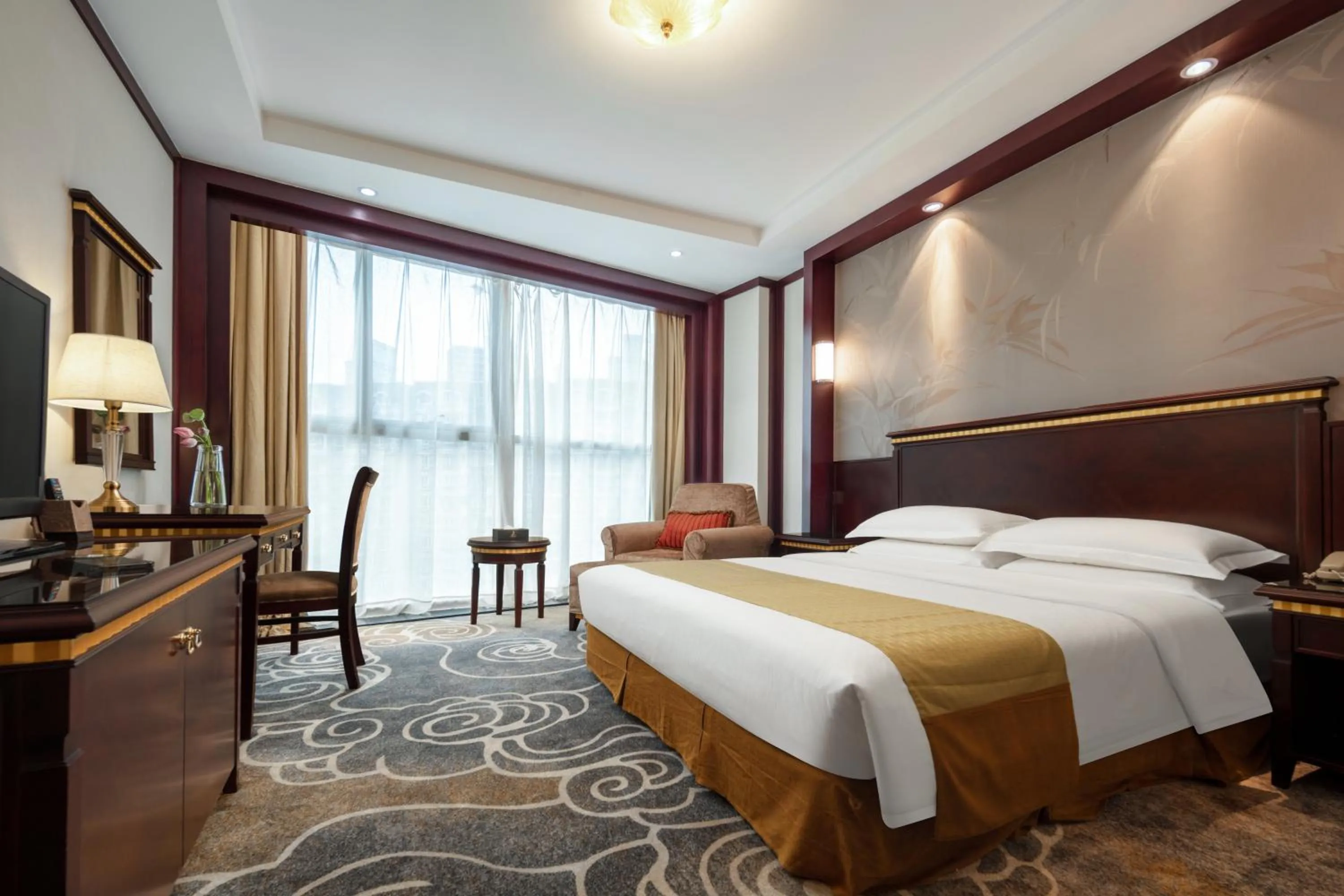 Photo of the whole room, Bed in Gem Flower Hotel - North Bund