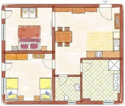 Floor plan in Gästehaus Brandnerhof