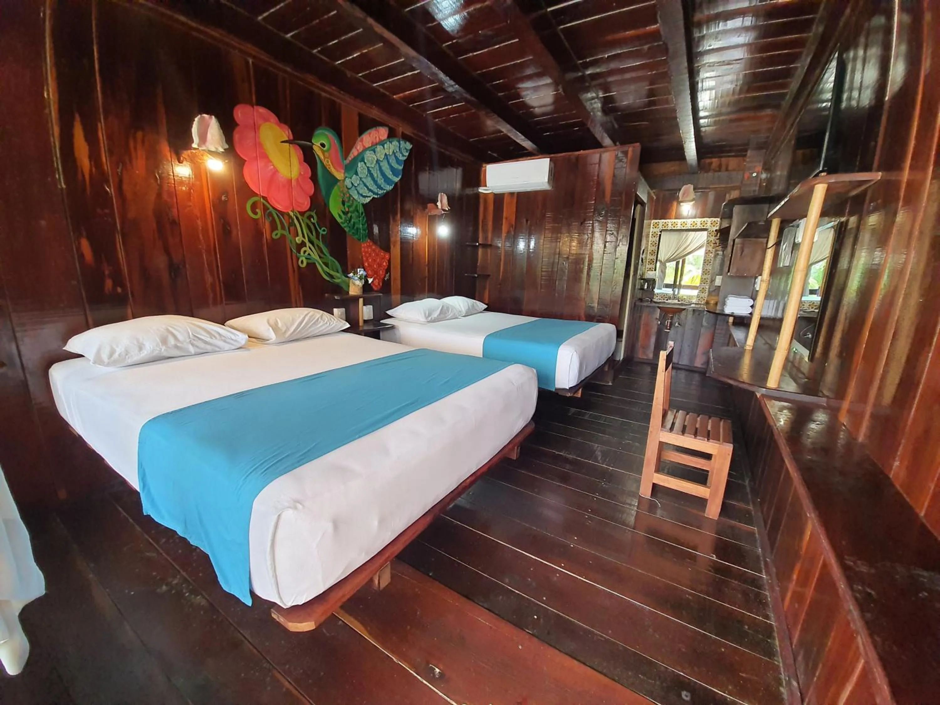 Bedroom, Bed in Eco Cabañas Bluekay