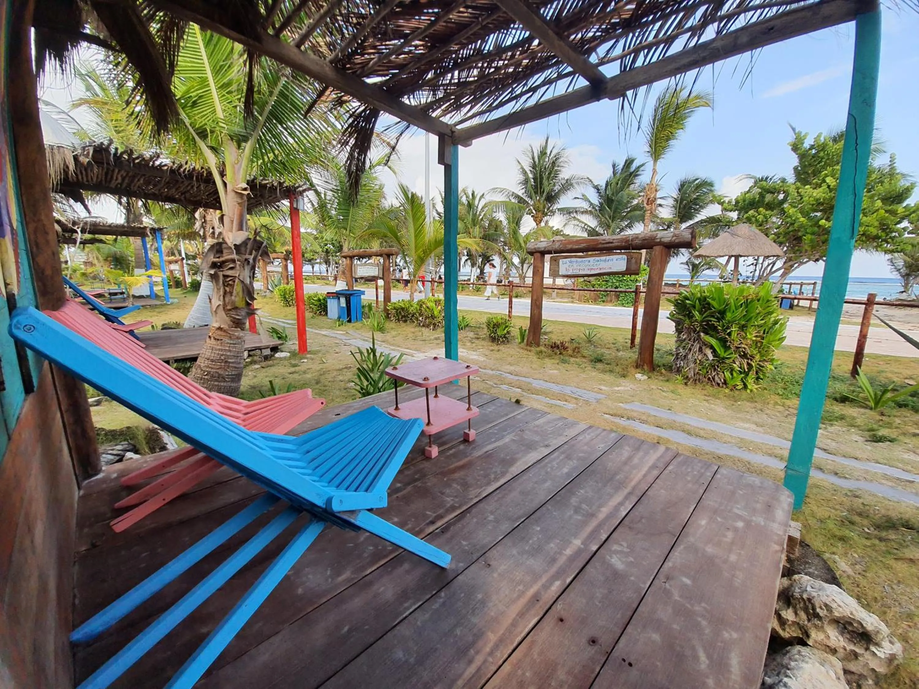 Sea view in Eco Cabañas Bluekay