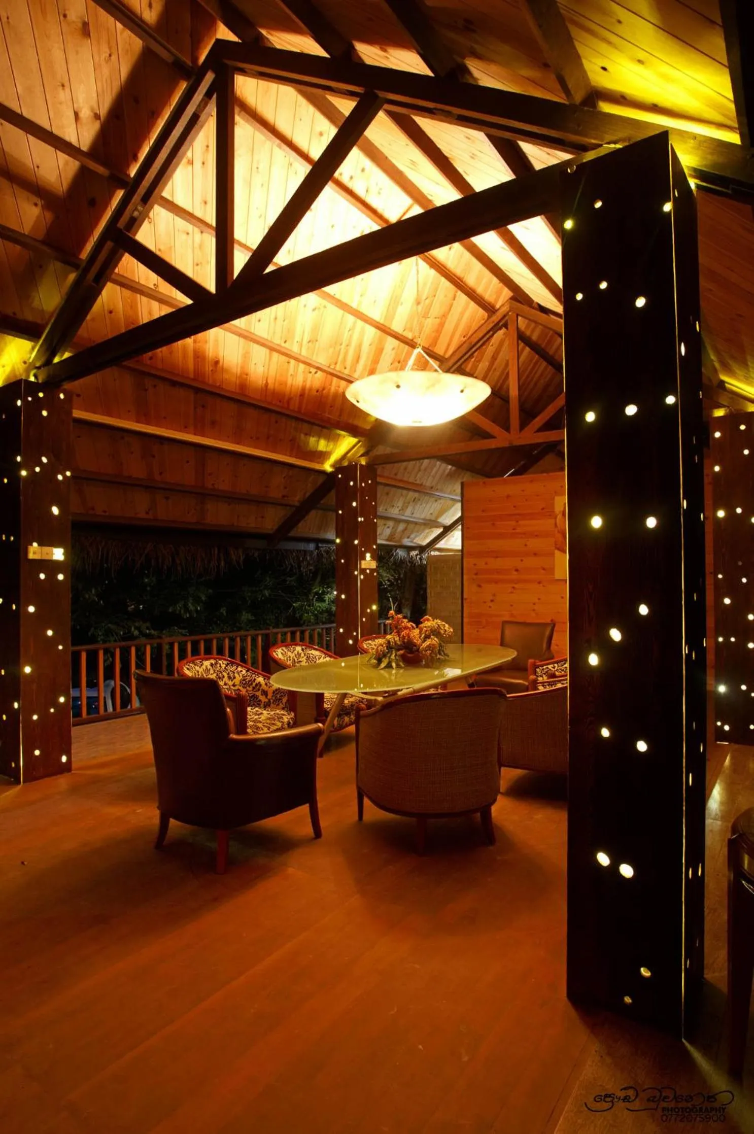 Seating area in Jungle Village Unawatuna