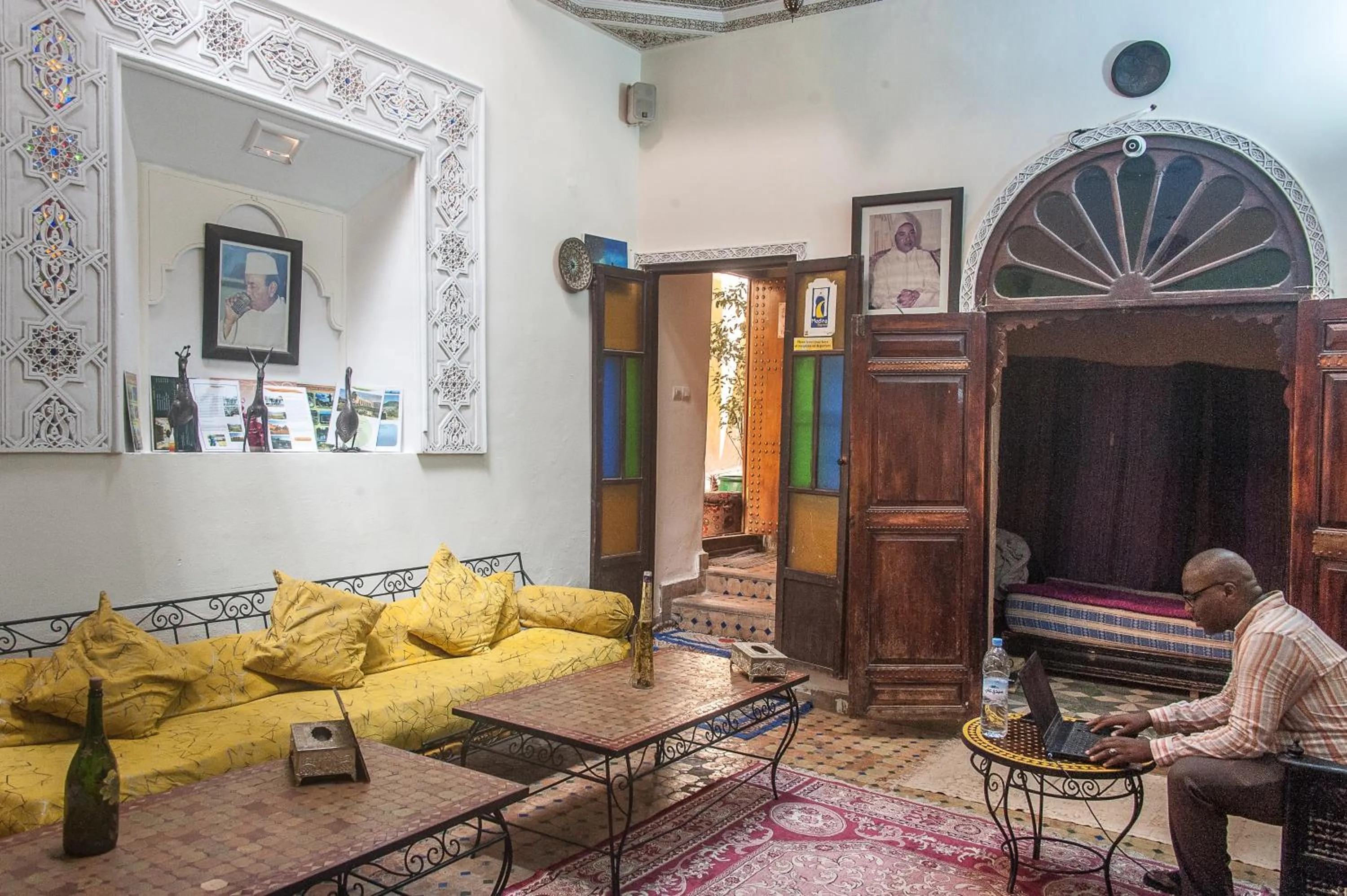 Seating area in Riad Anass Al Ouali