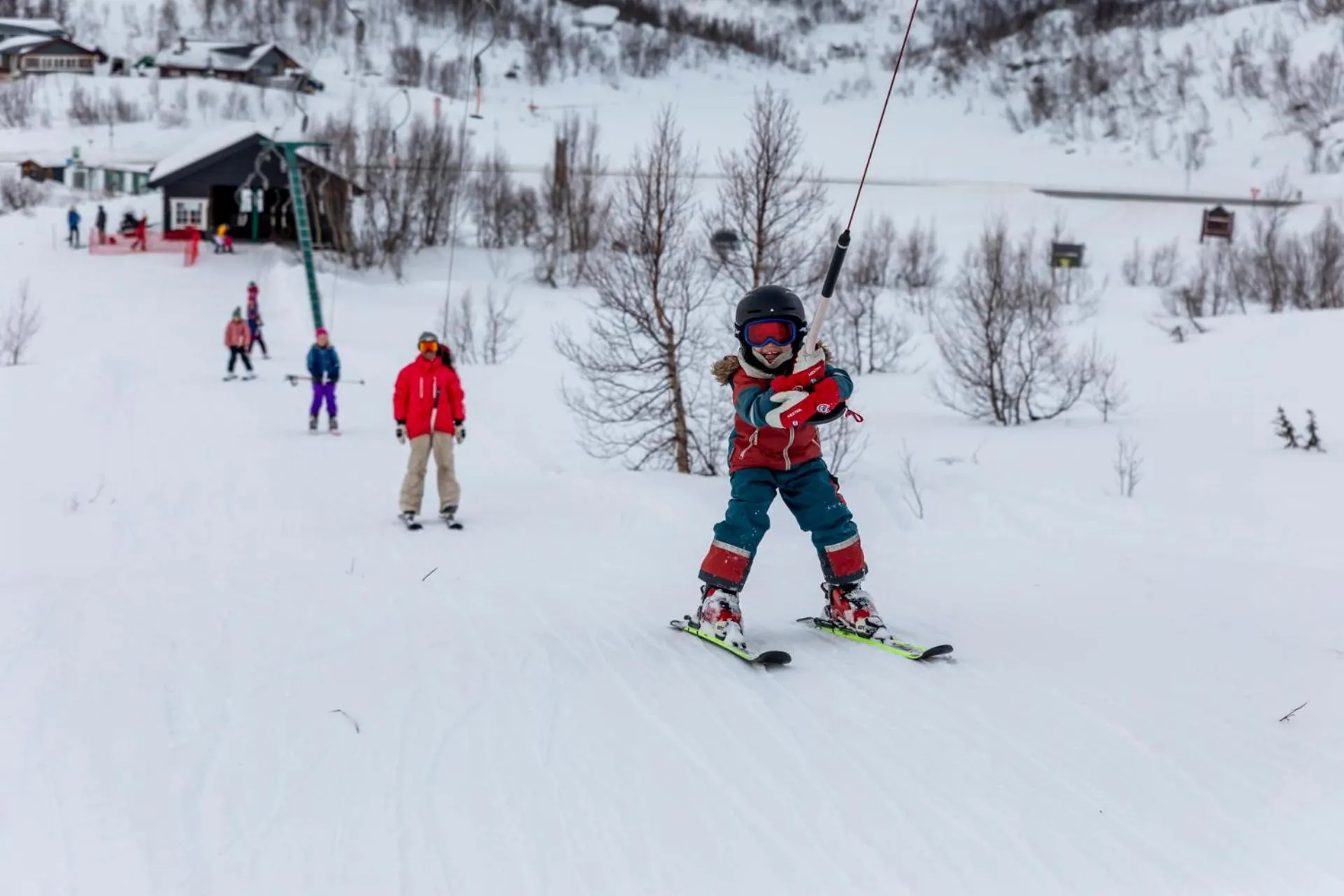 Skiing in Grotli Høyfjellshotell