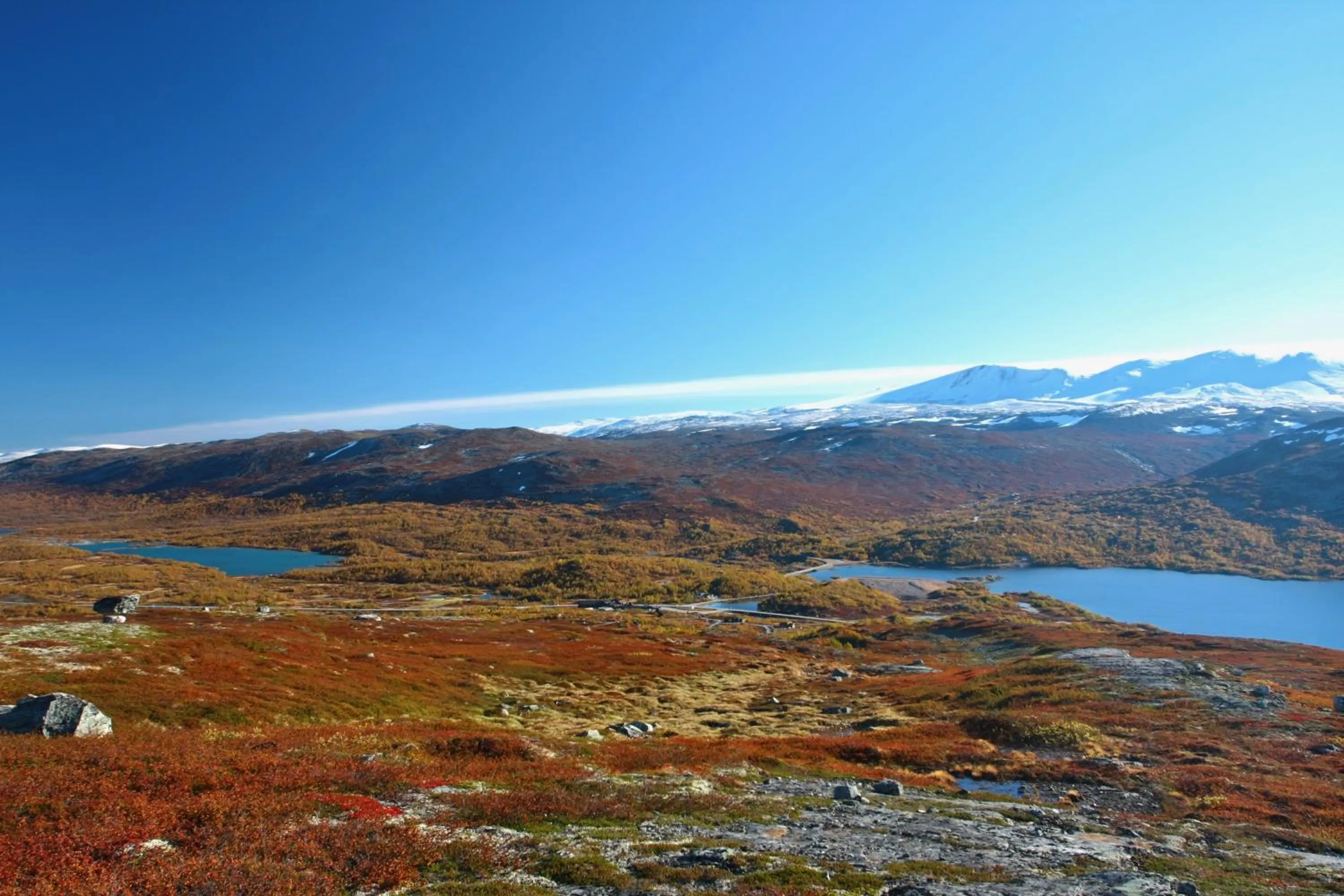 Bird's eye view in Grotli Høyfjellshotell