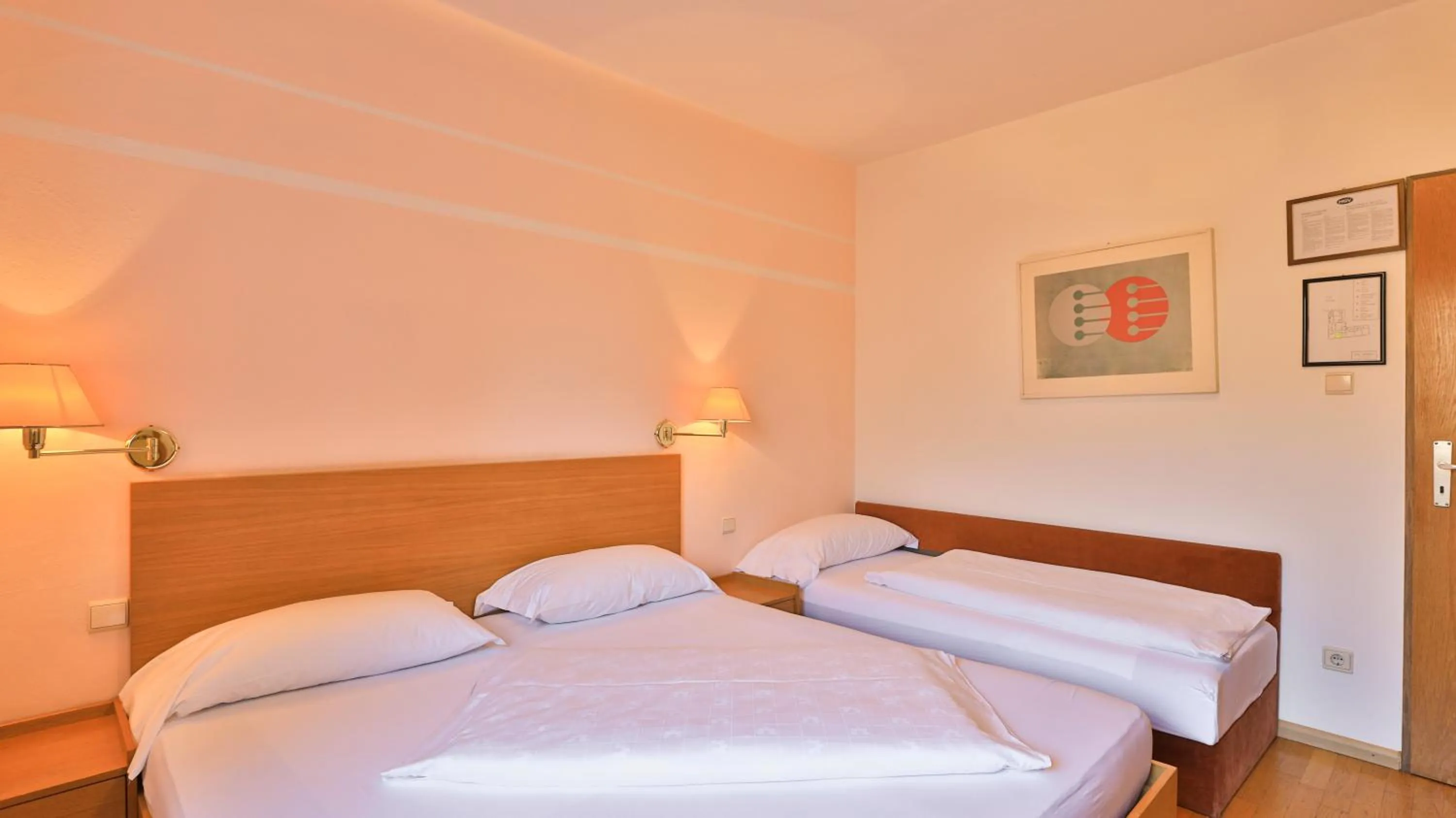 Bed in Hotel Sparerhof