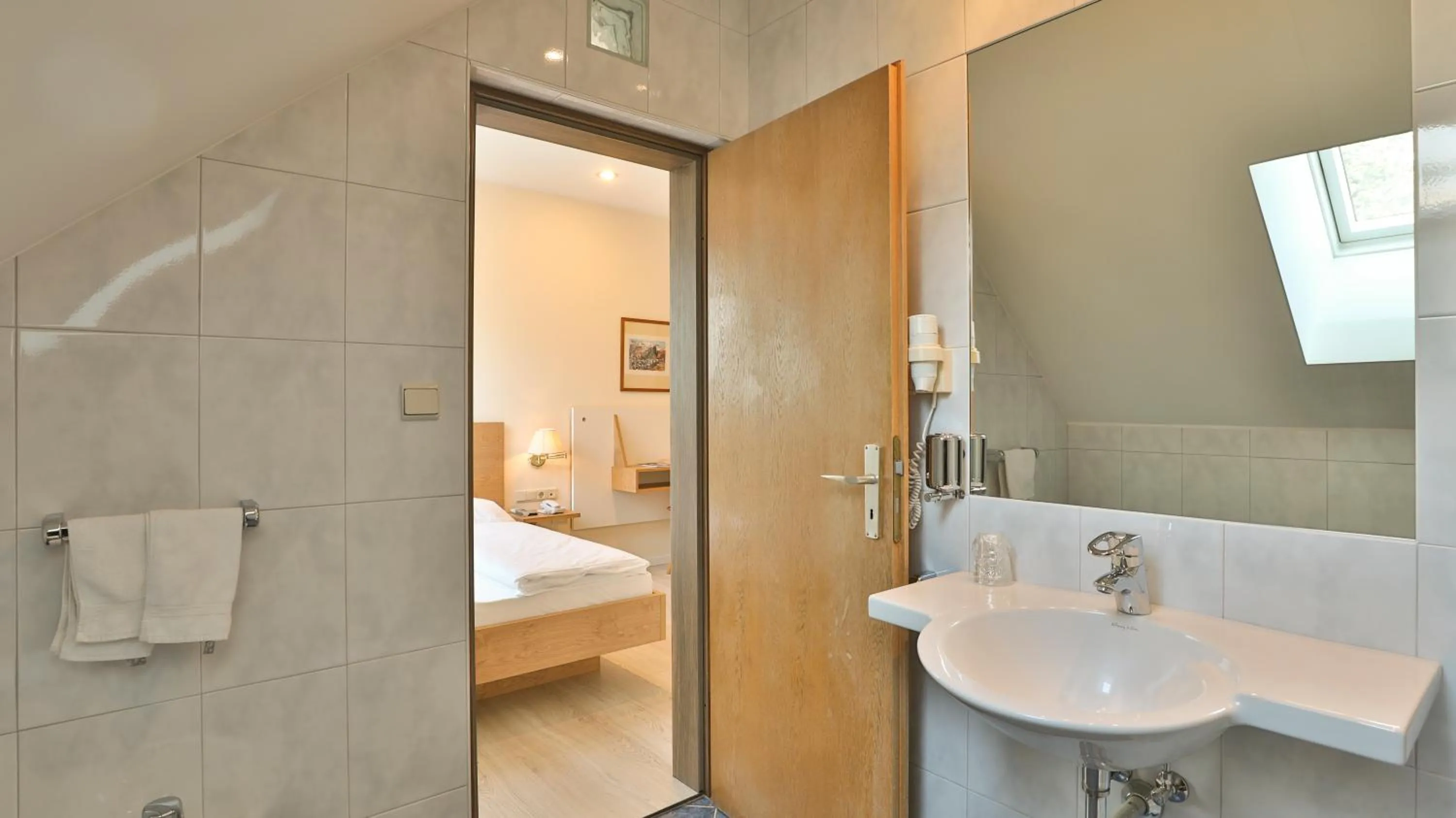 Bed in Hotel Sparerhof