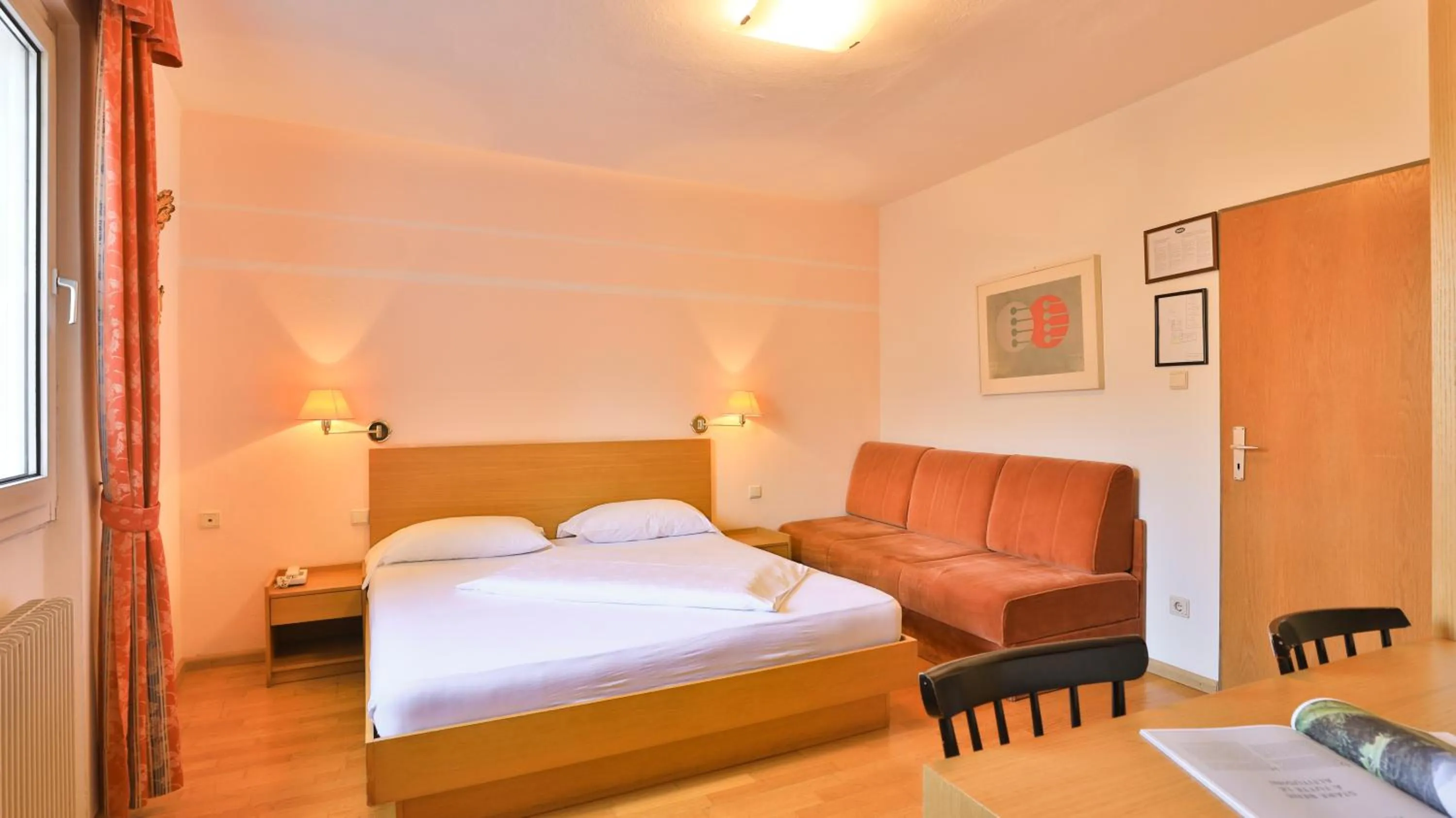 Bed in Hotel Sparerhof